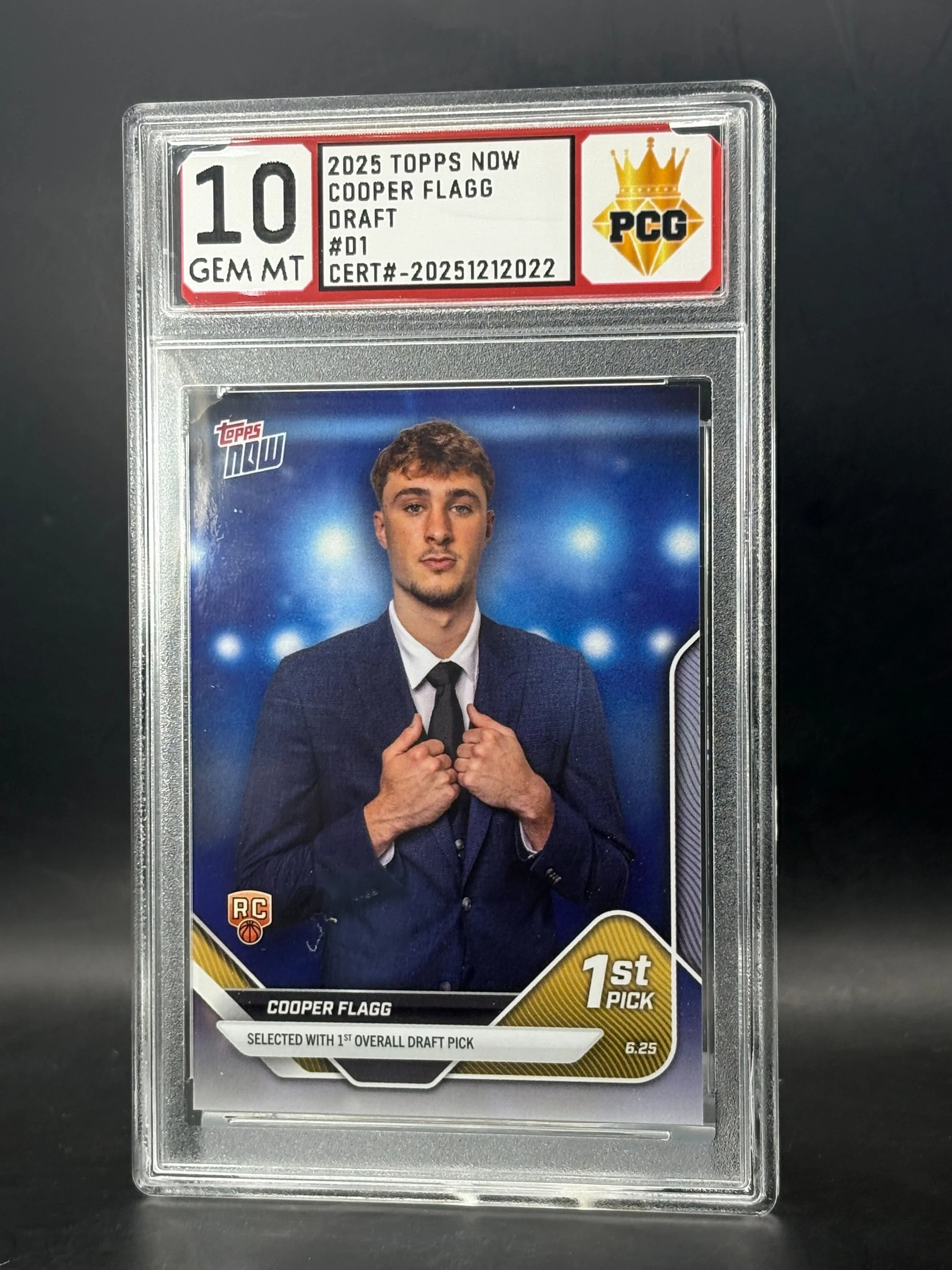 #20251212022 Cooper Flagg RC 10 GEM MT