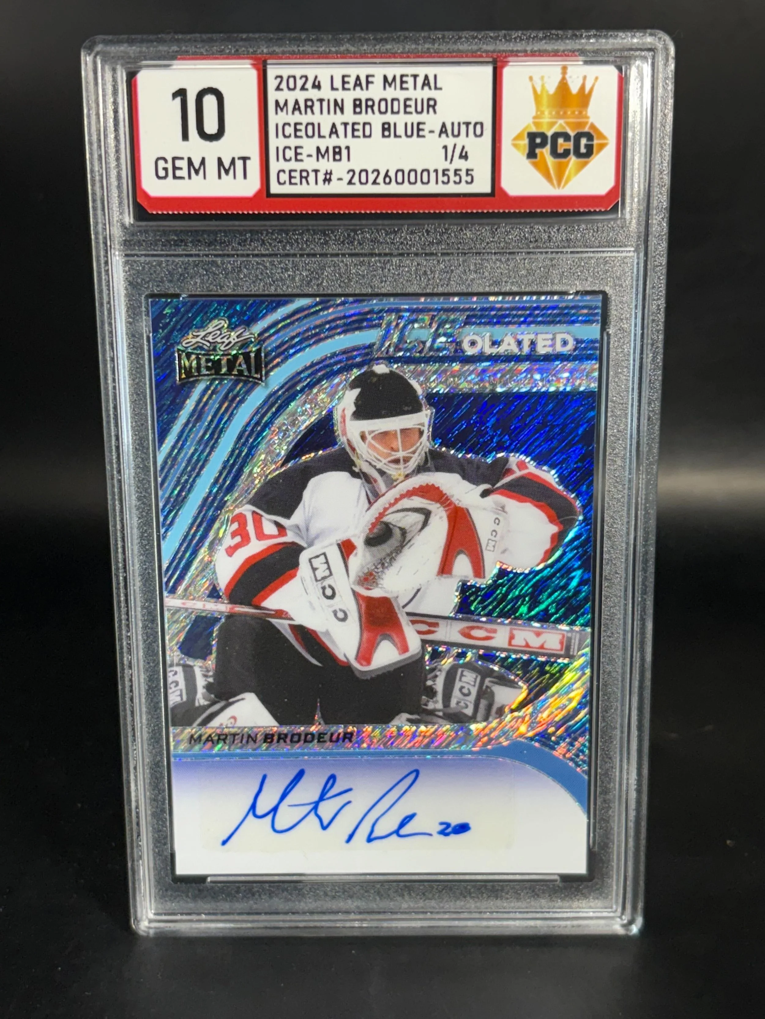 #20260001555 2024 MARTIN BRODEUR 10 GEM MT