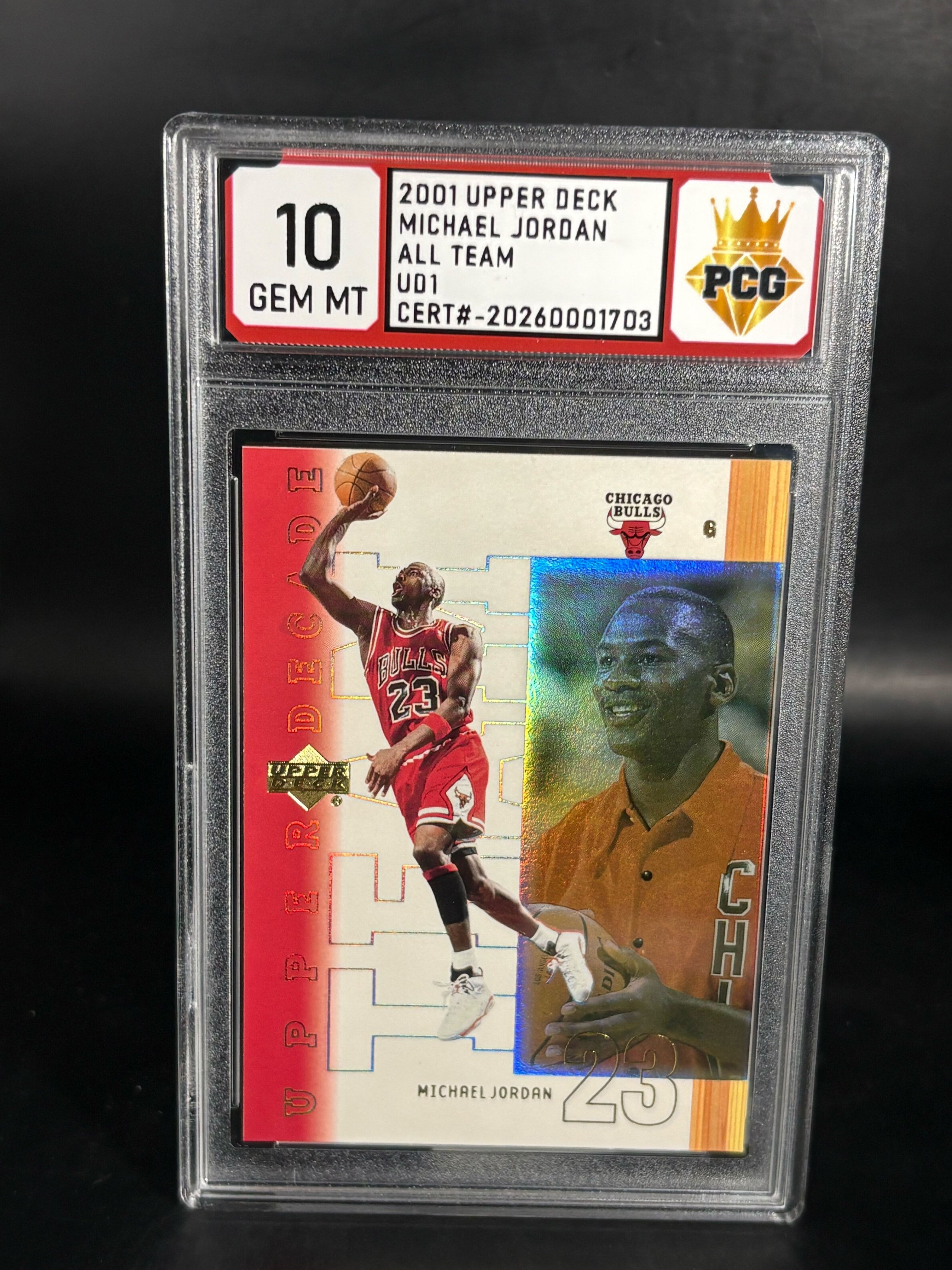 #20260001703 2001 MICHAEL JORDAN 10 GEM MT
