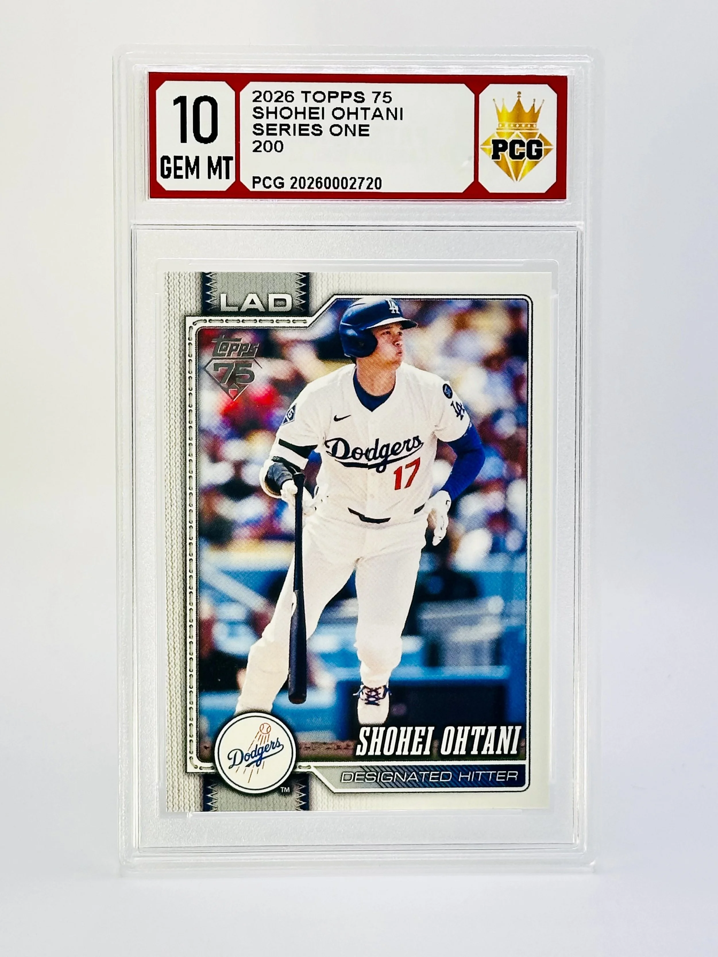 #20260002720 2025 SHOHEI OHTANI 10 GEM MT