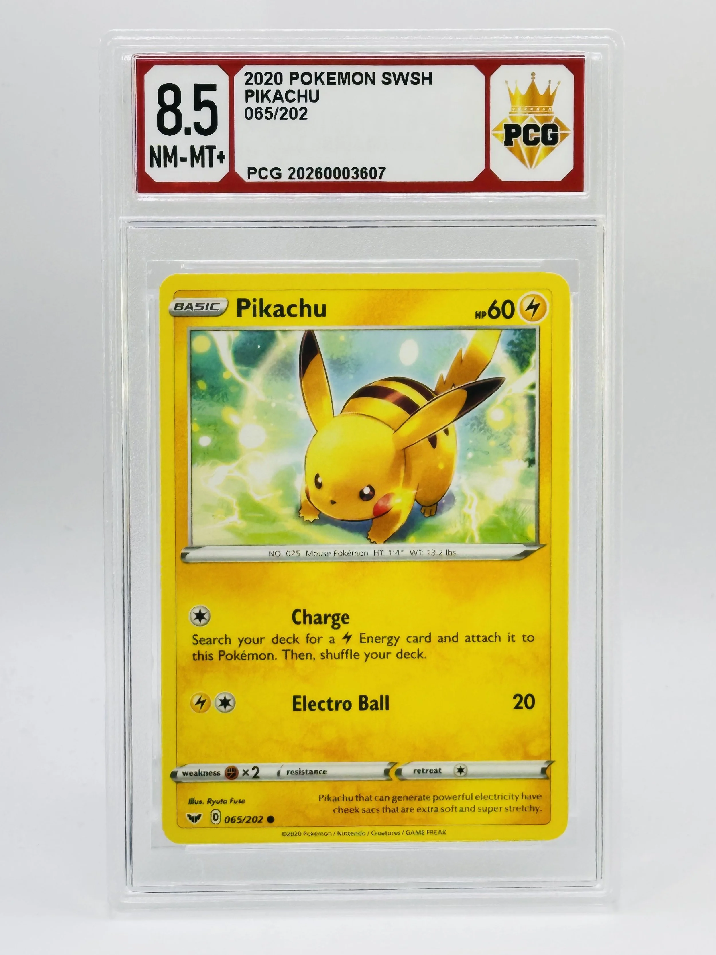 #20260003607 2020 PIKACHU 8.5 NM-MT+