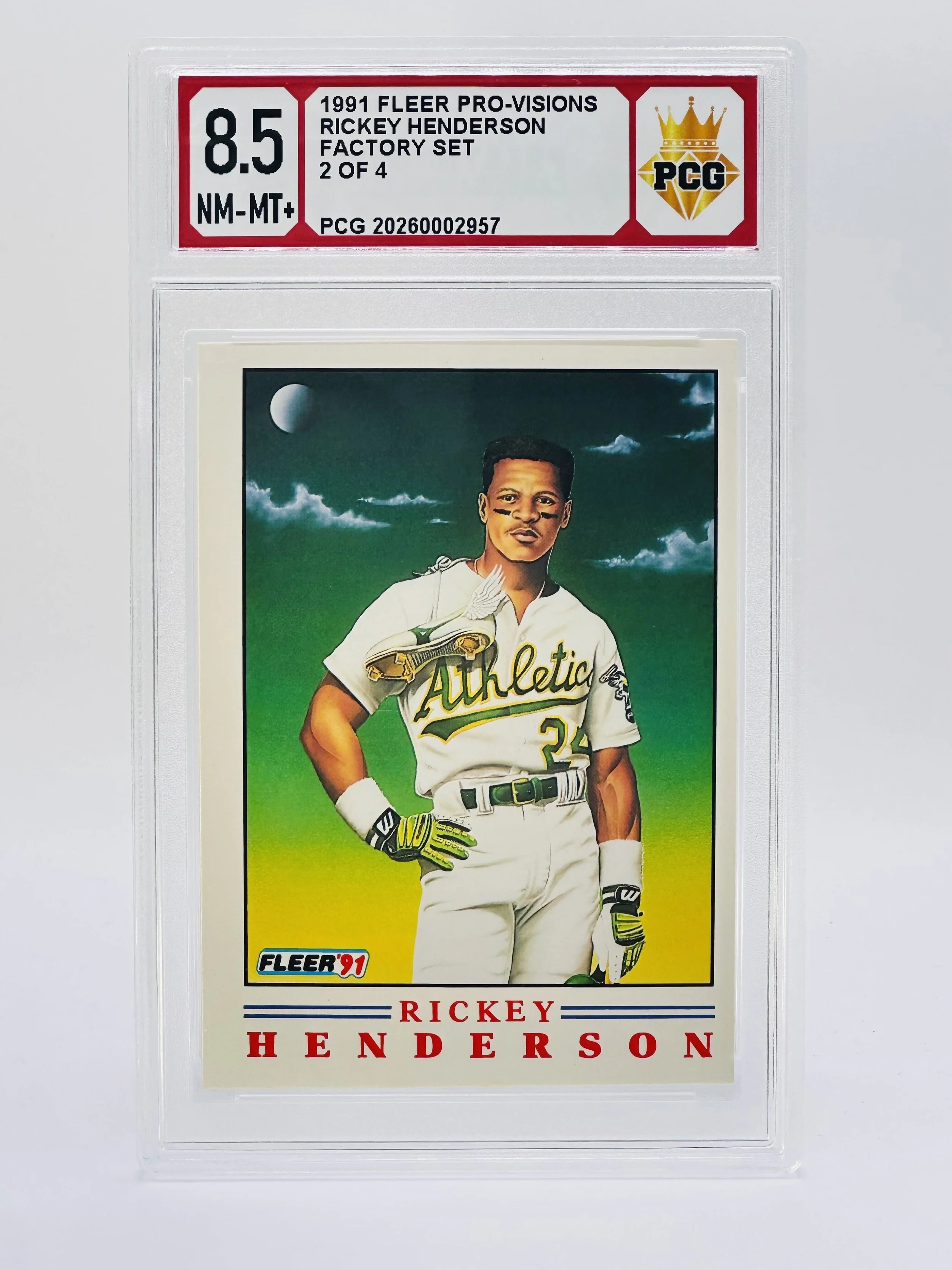 #20260002957 1991 RICKEY HENDERSON 8.5 NM-MT+