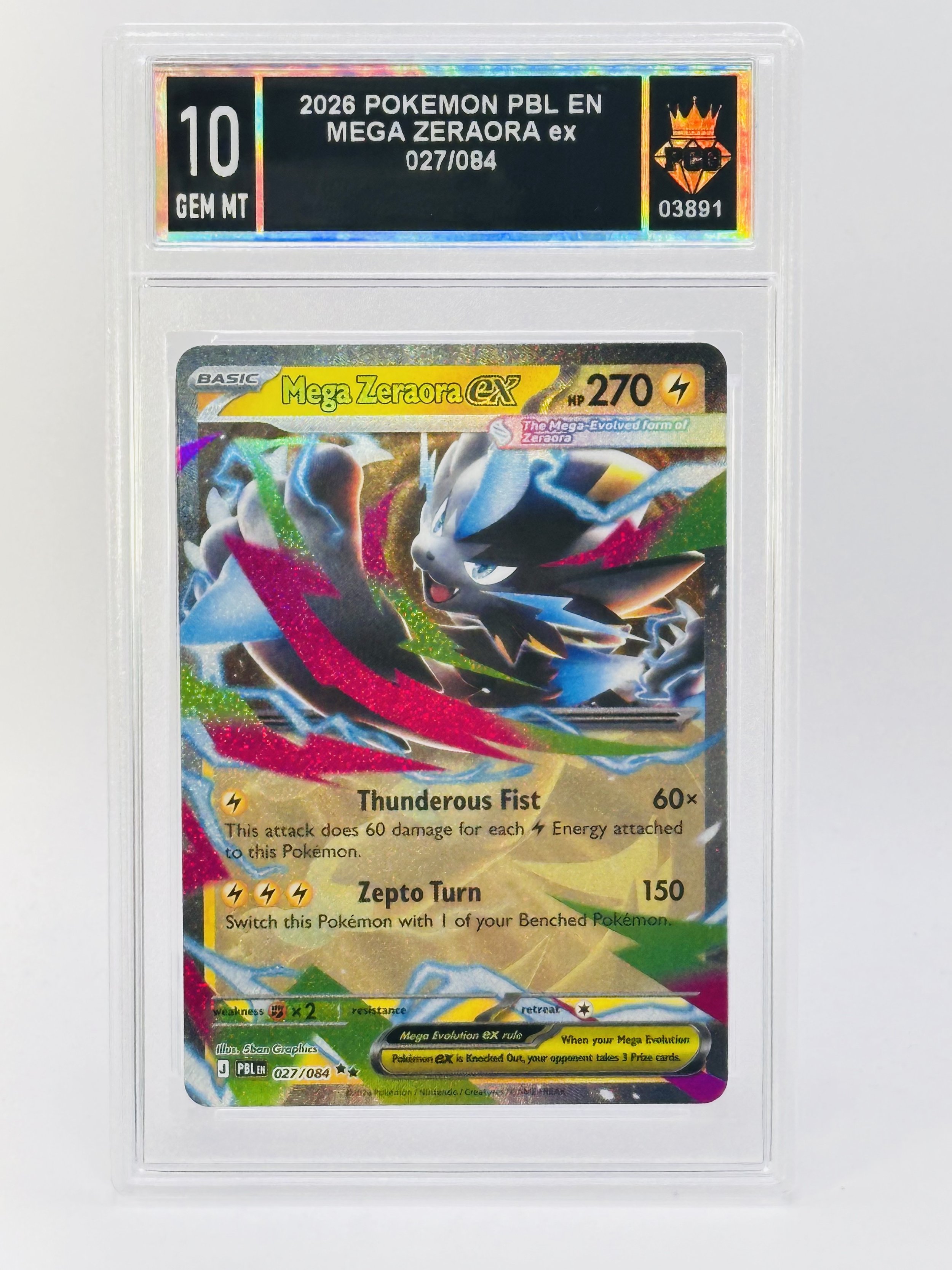 #20260003891 2026 MEGA ZERAORA EX 10 GEM MT
