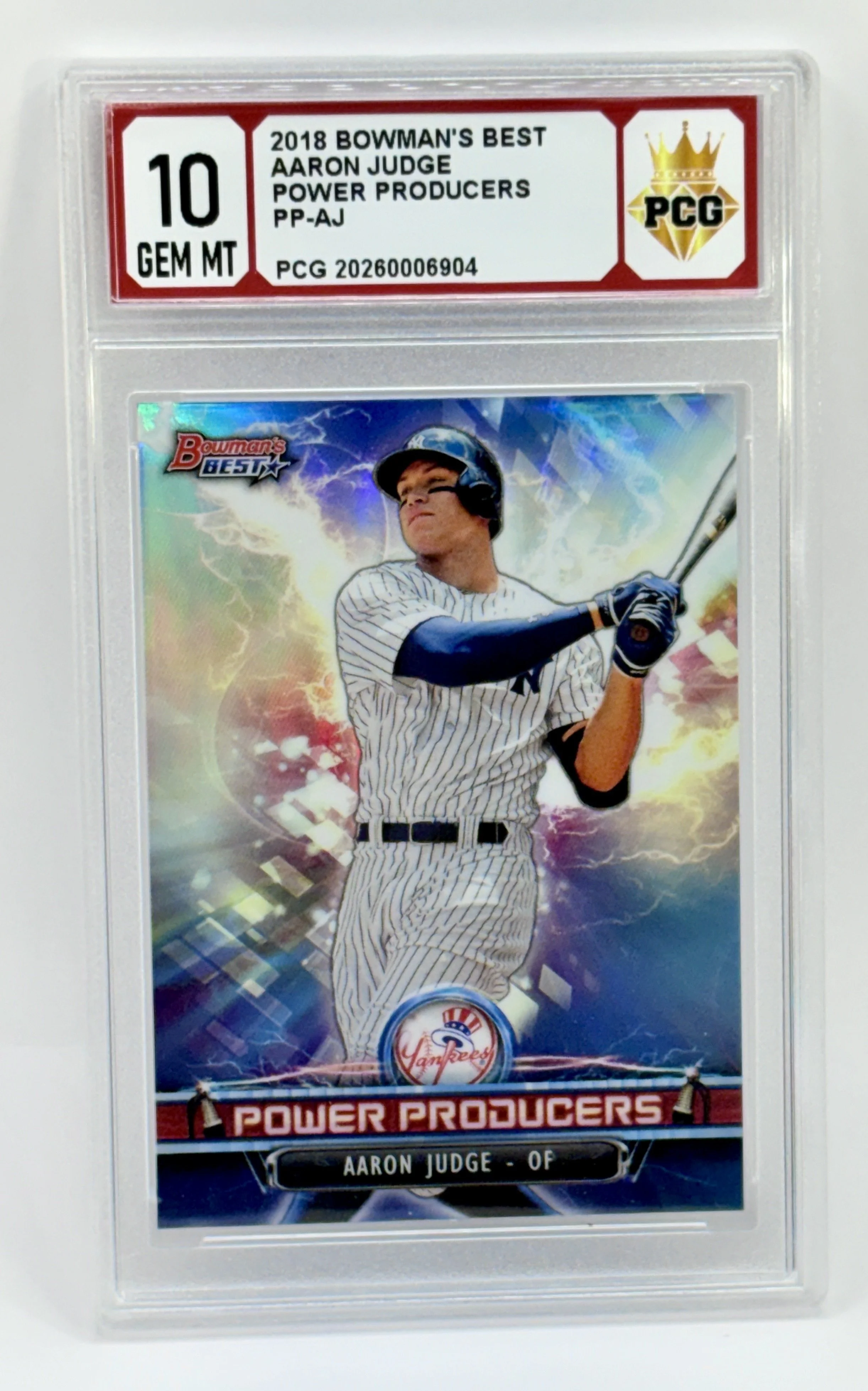 #20260006904 2018 AARON JUDGE 10 GEM MT