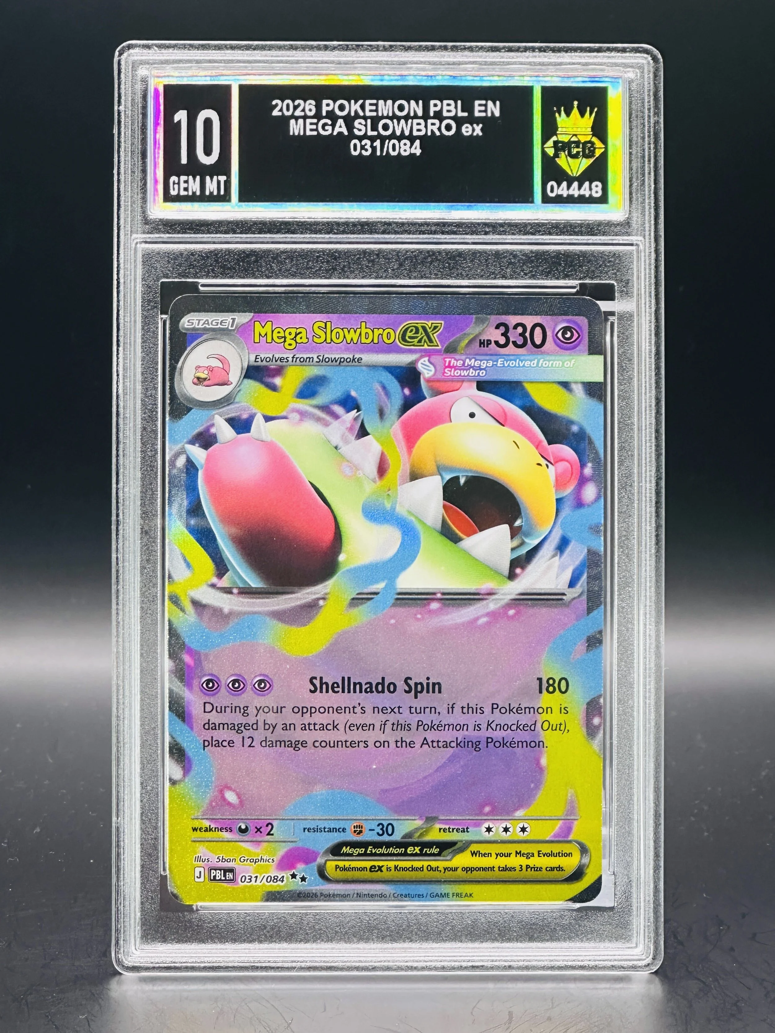 #04448 2026 MEGA SLOWBRO EX 10 GEM MT