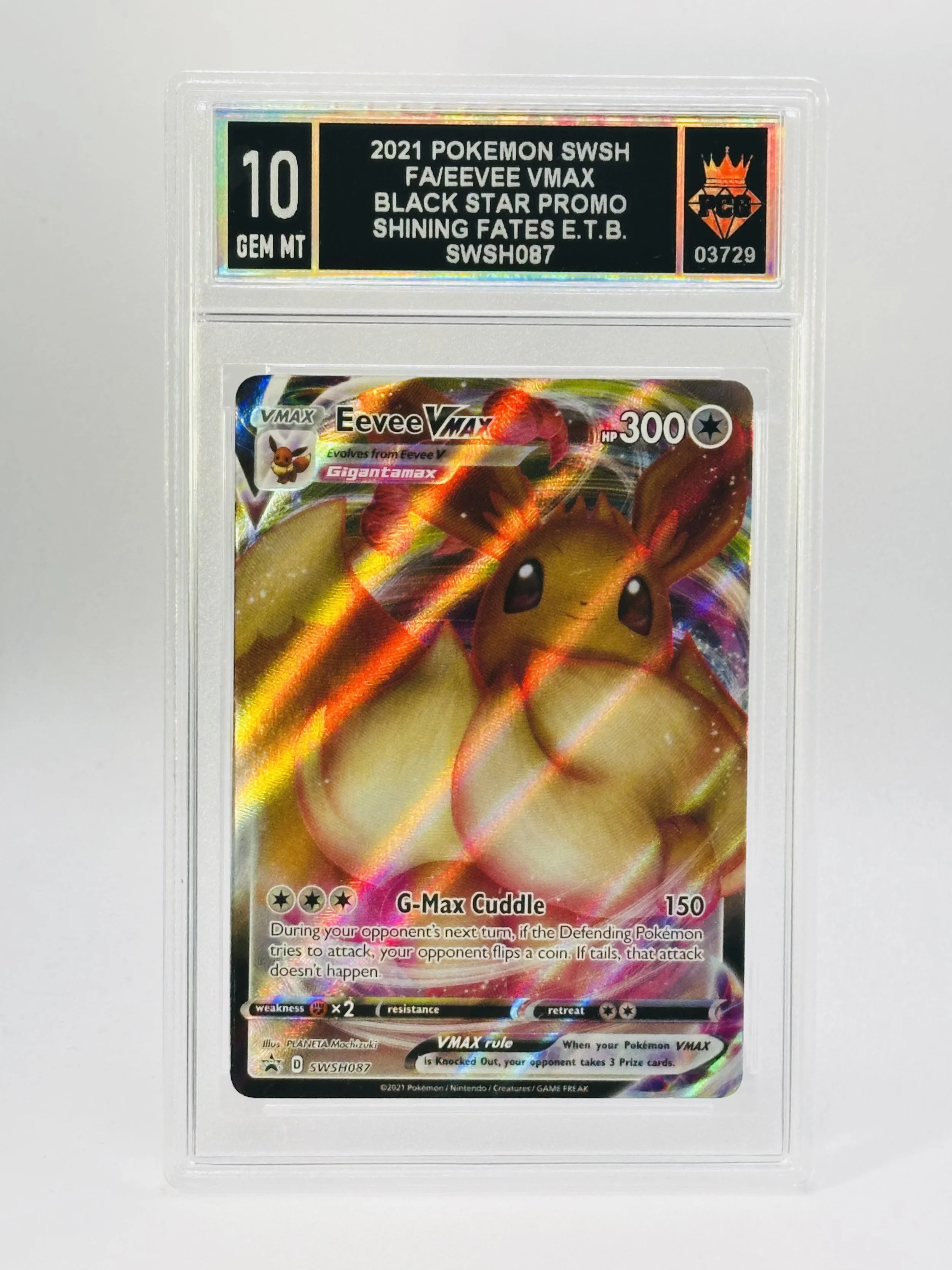 #20260003729 2021 FA/EEVEE VMAX 10 GEM MT