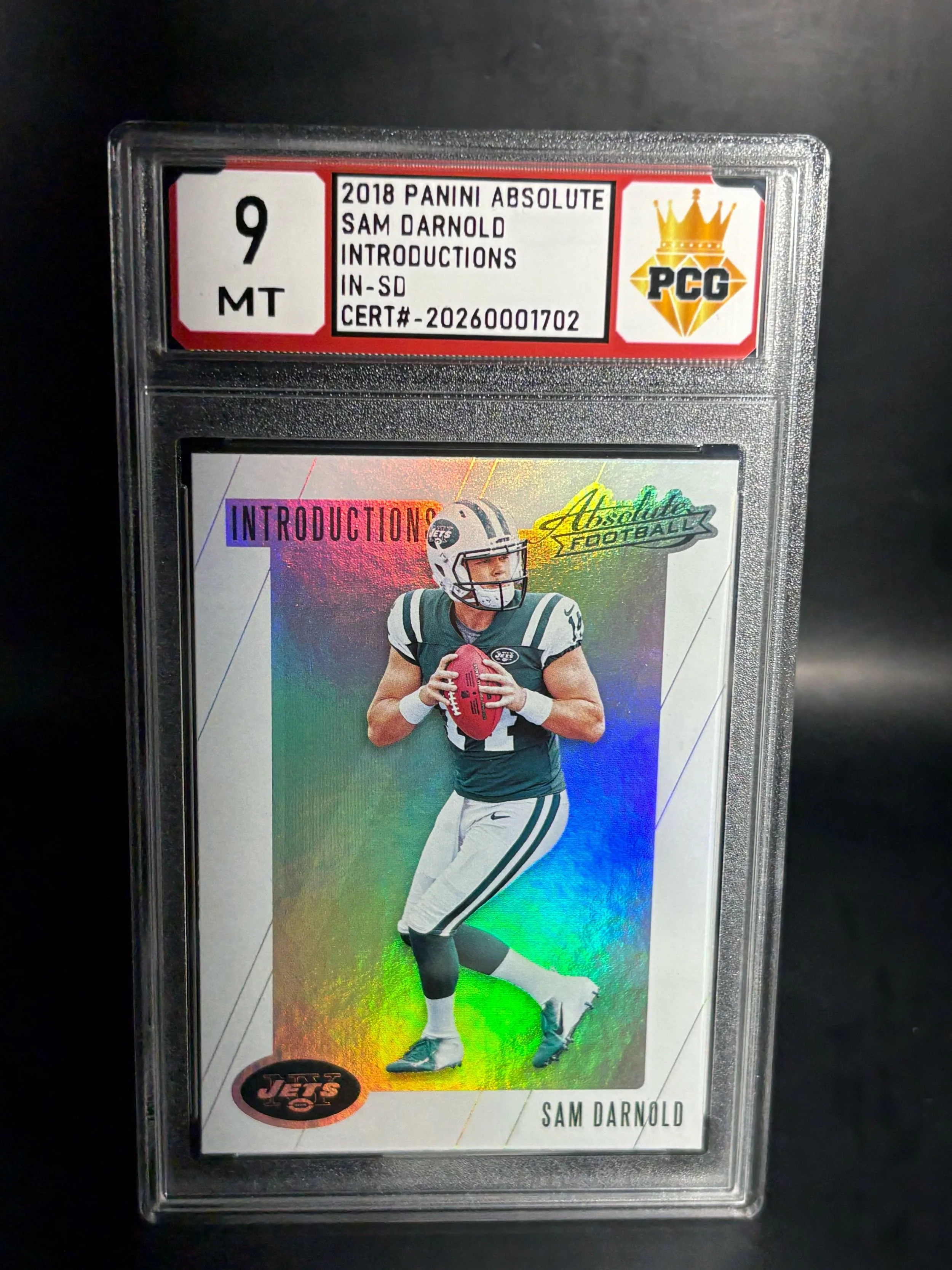 #20260001702 2018 SAM DARNOLD 9 MT