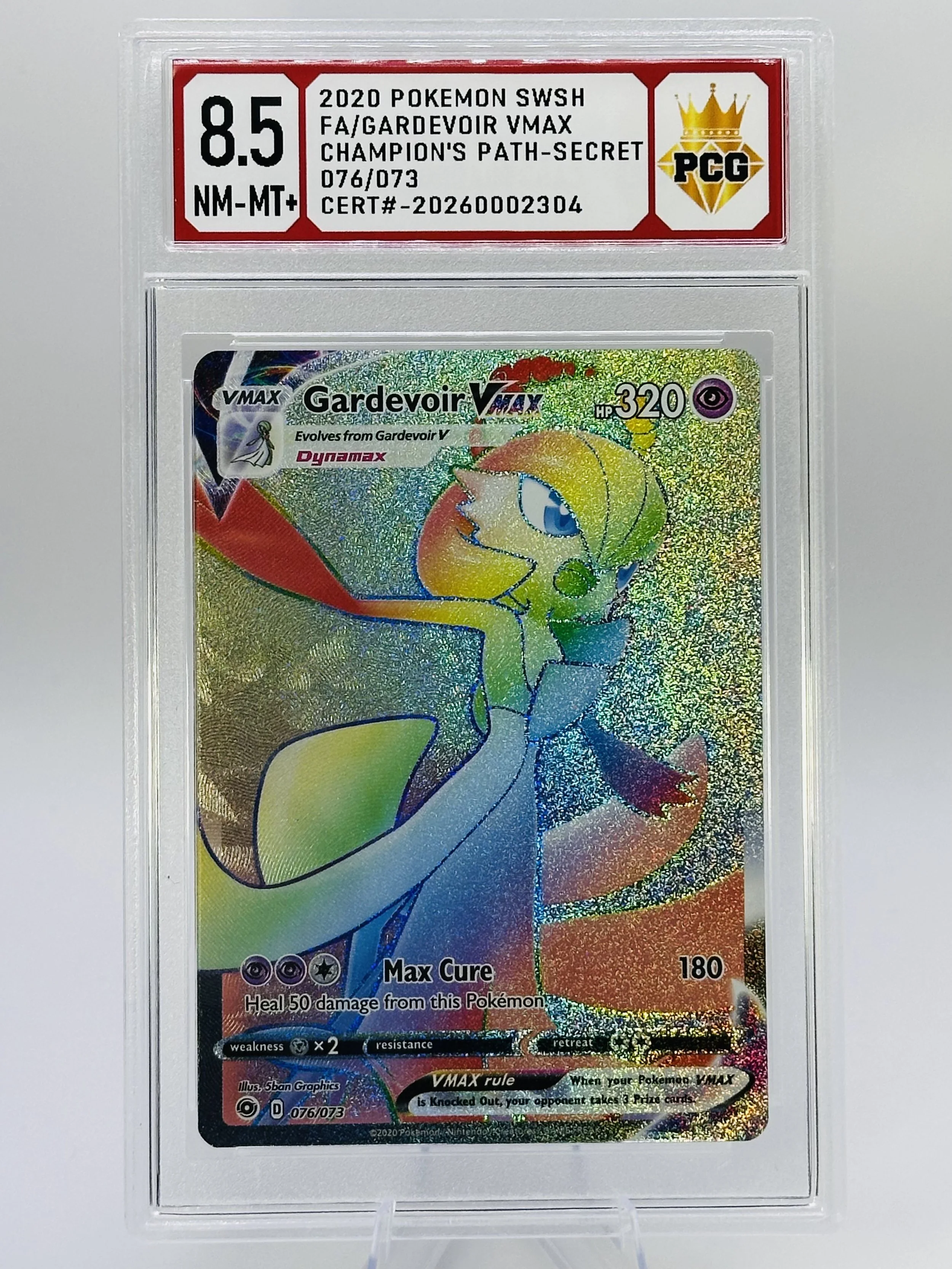 #20260002304 2020 FA/GARDEVOIR VMAX 8.5 NM-MT+