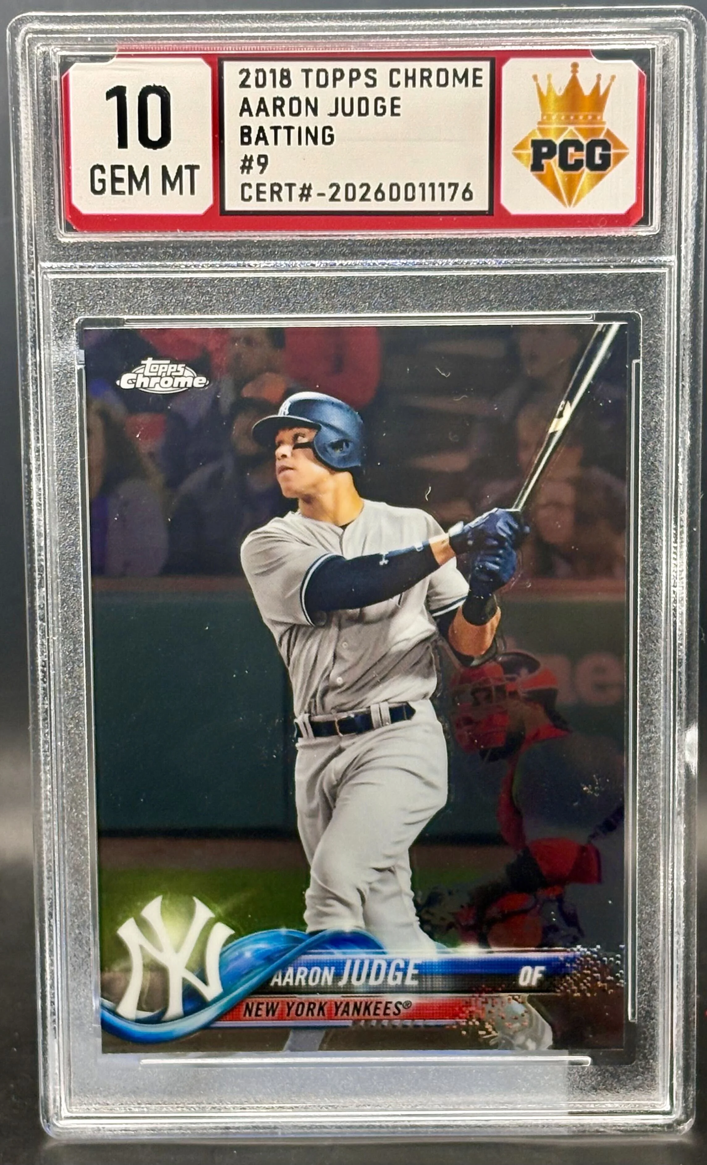 #20260011176 2018 AARON JUDGE 10 GEM MT