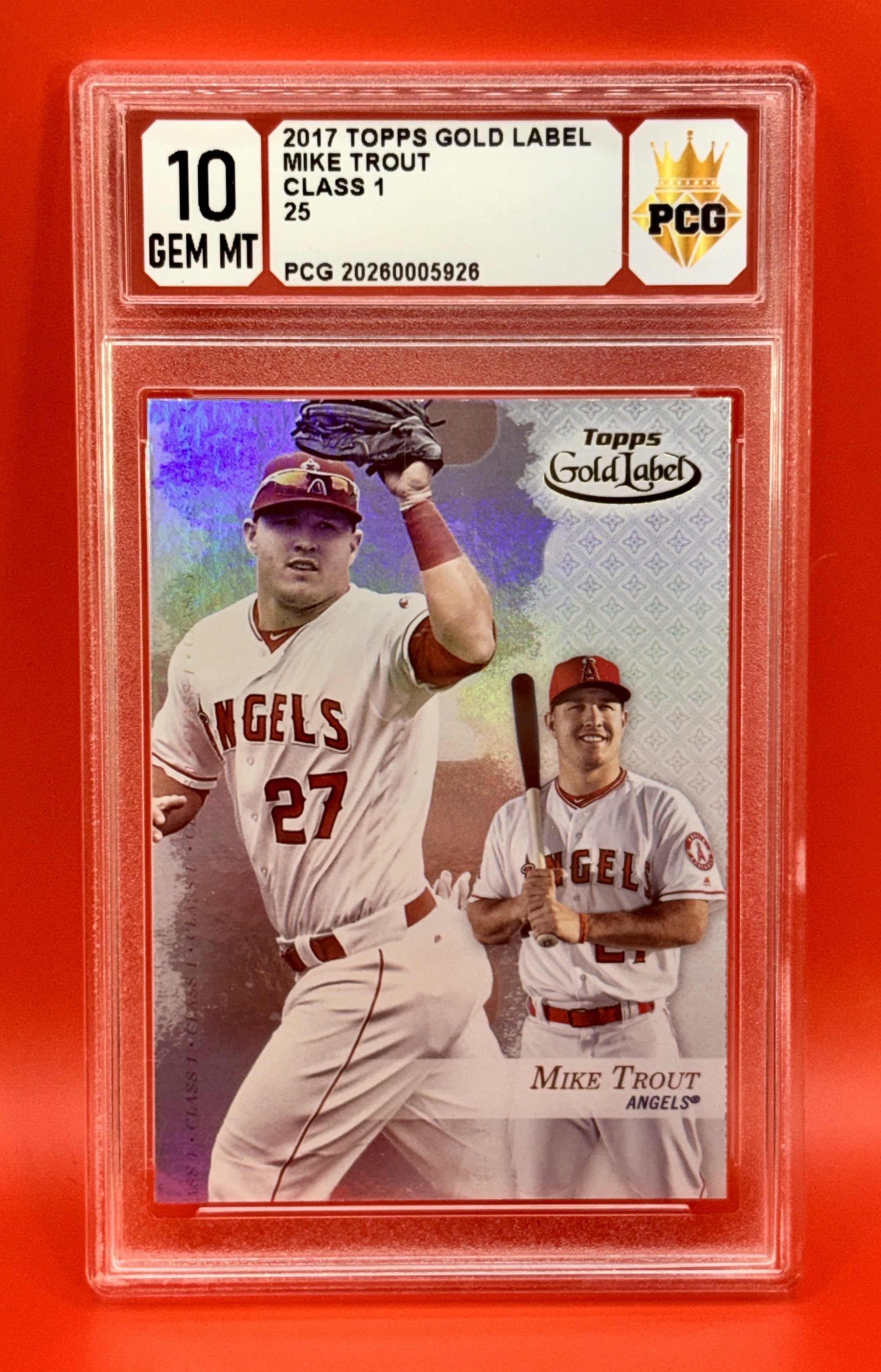 #20260005928 2017 MIKE TROUT 10 GEM MT