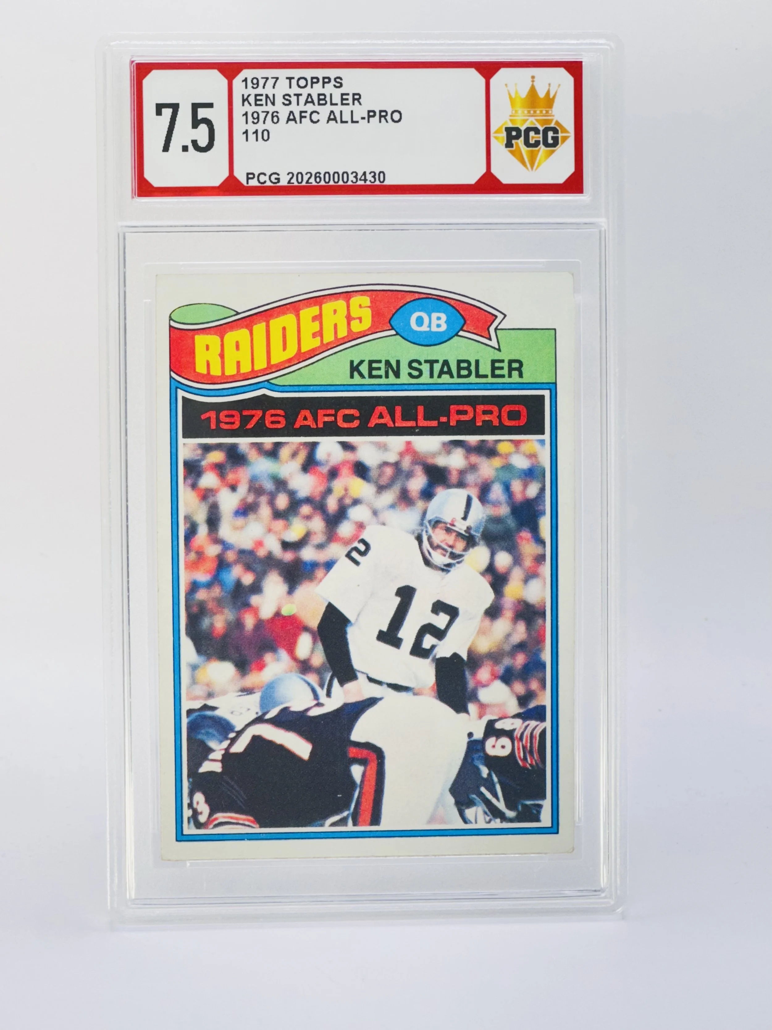 #20260003430 1977 KEN STABLER 7.5