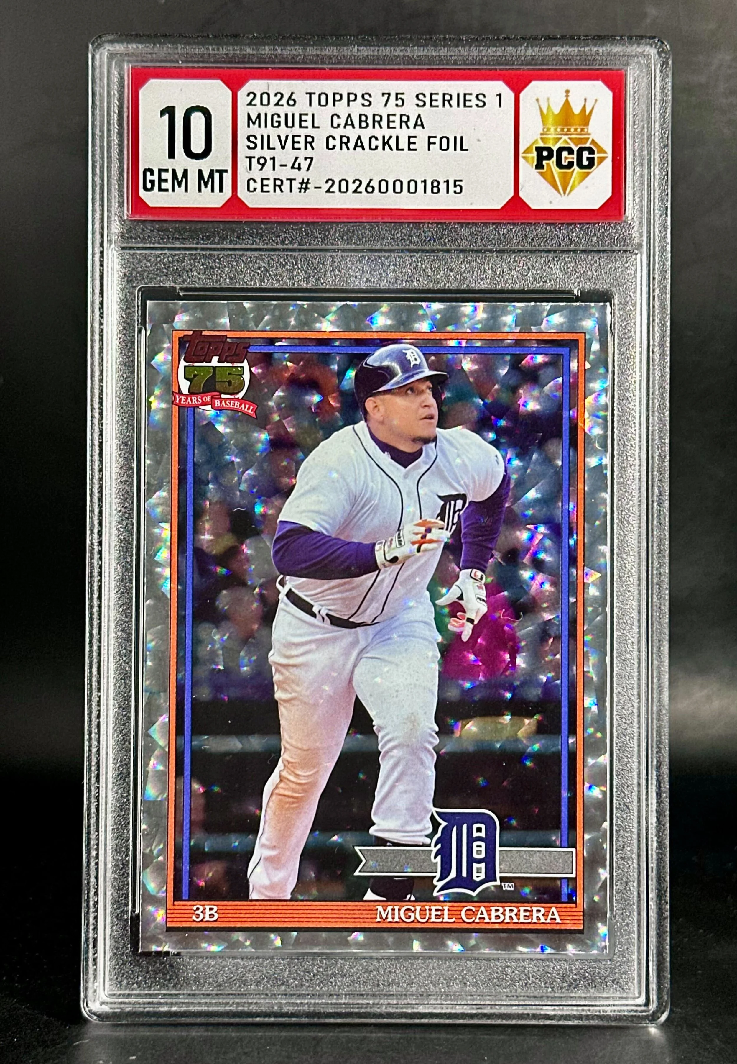#20260001815 2026 MIGUEL CABRERA 10 GEM MT