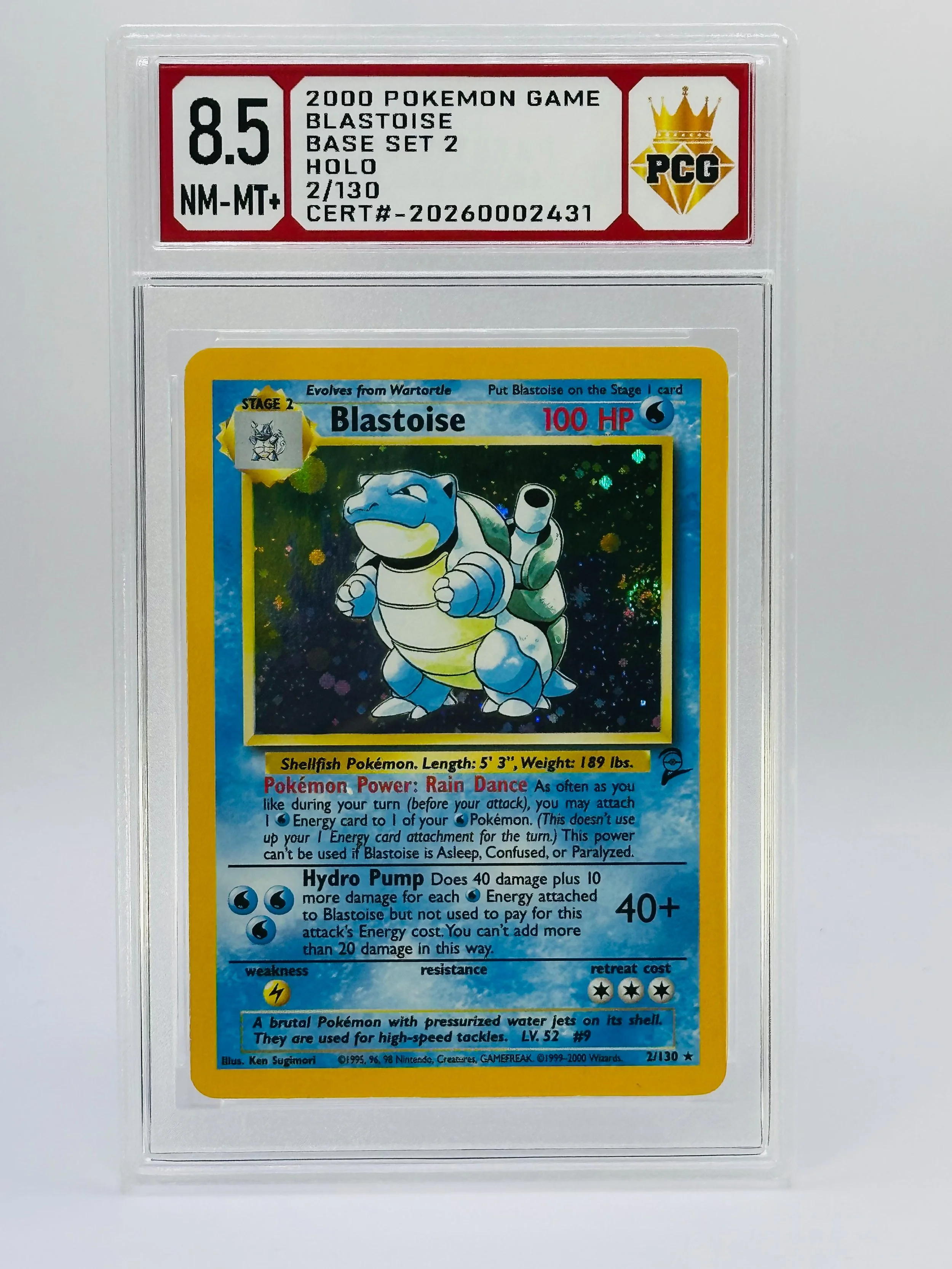 #20260002431 1999 BLASTOISE 8.5 NM-MT+