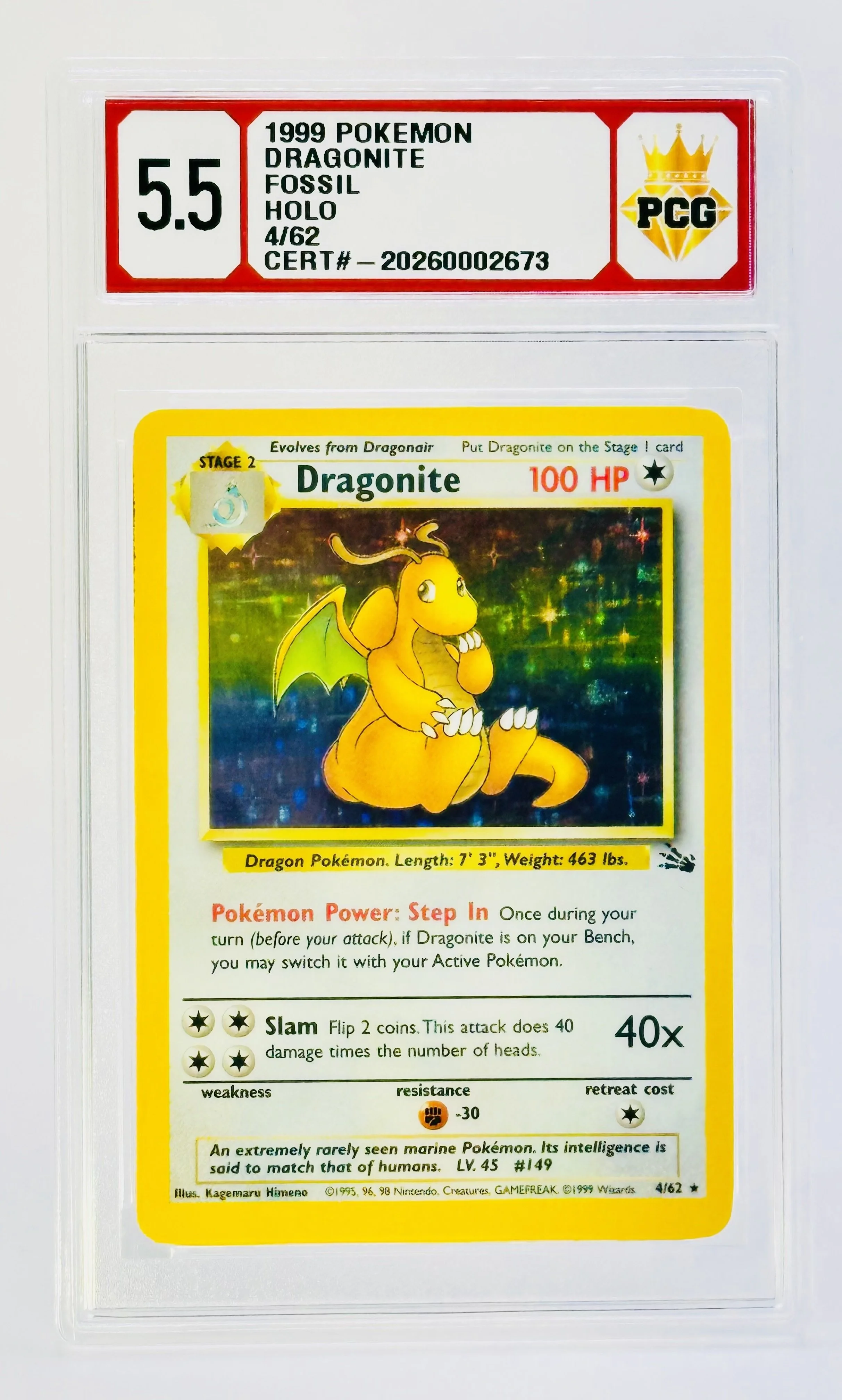 #20260002673 1999 DRAGONITE 5.5