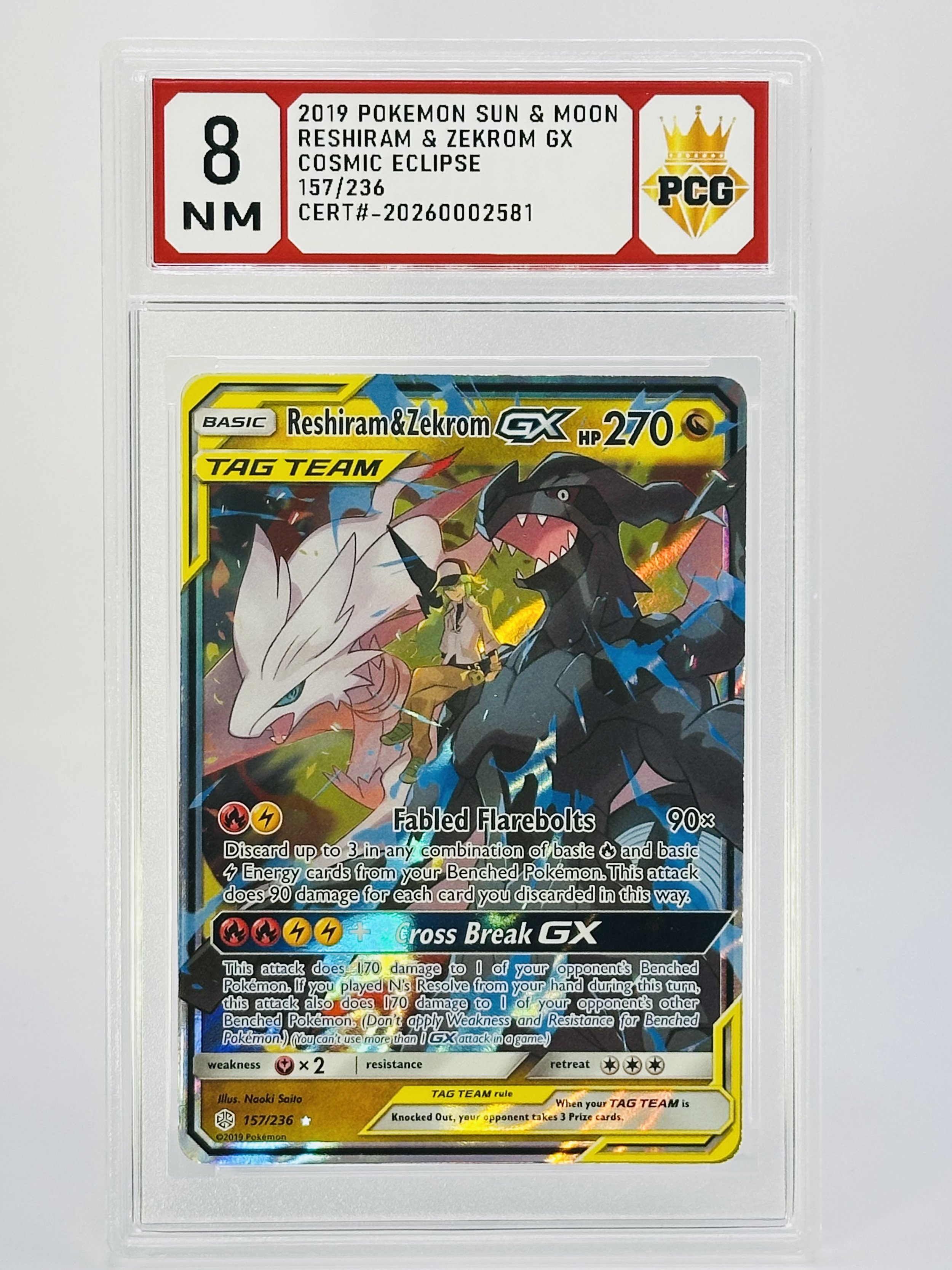 #20260002581 2019 RESHIRAM & ZEKROM GX 8 NM