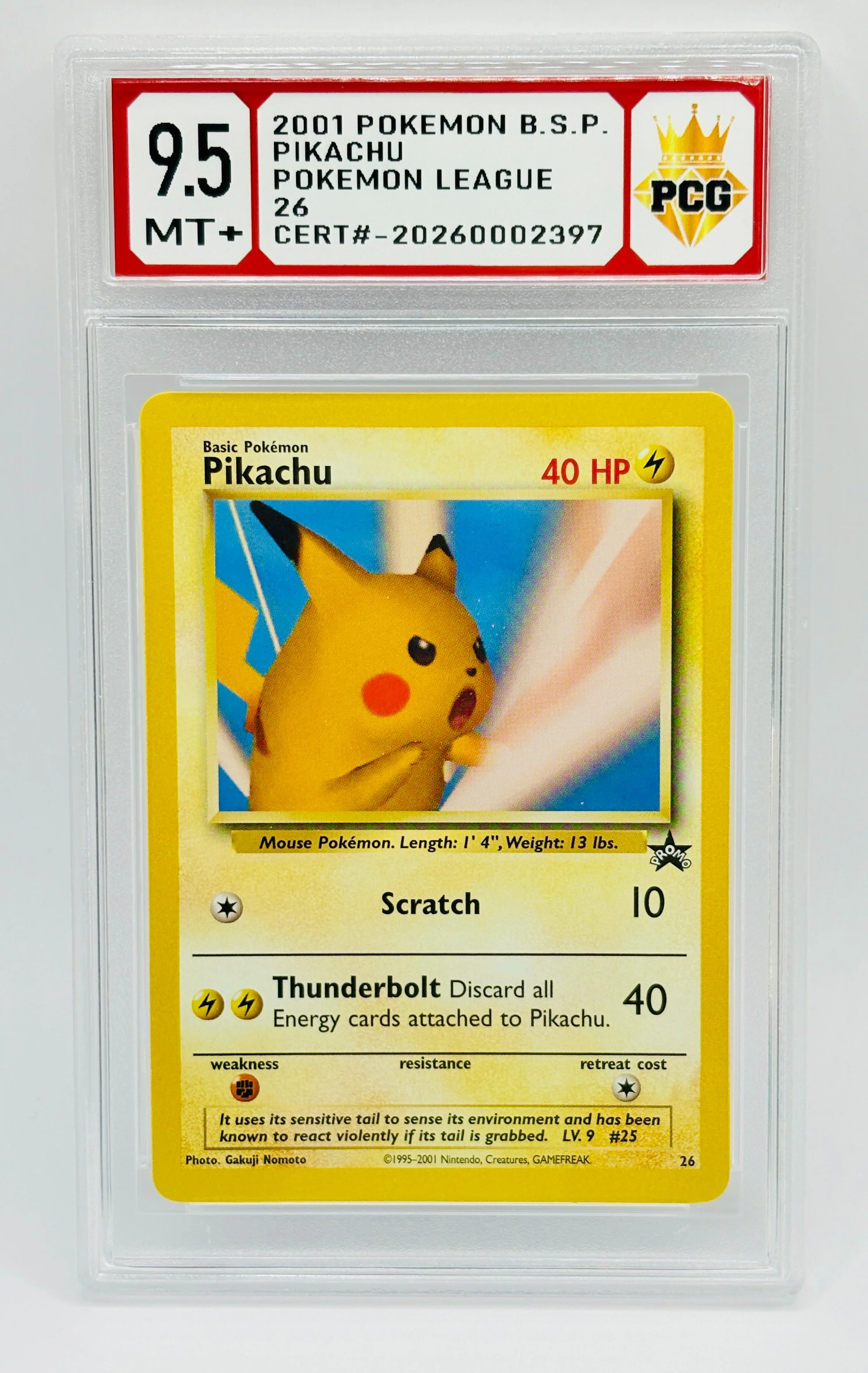 #20260002397 2001 PIKACHU 9.5 MT+