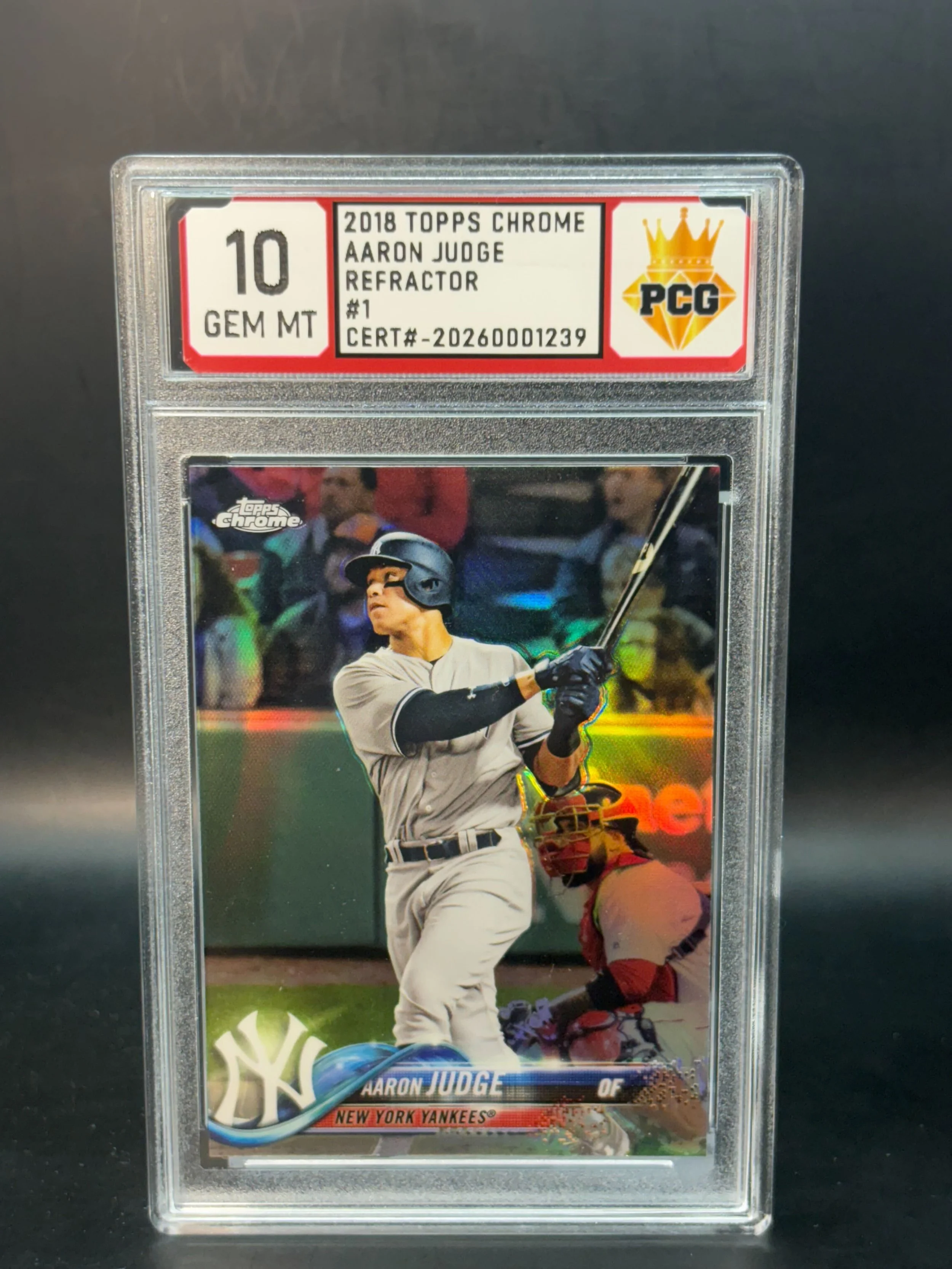 #20260001239 2018 AARON JUDGE 10 GEM MT