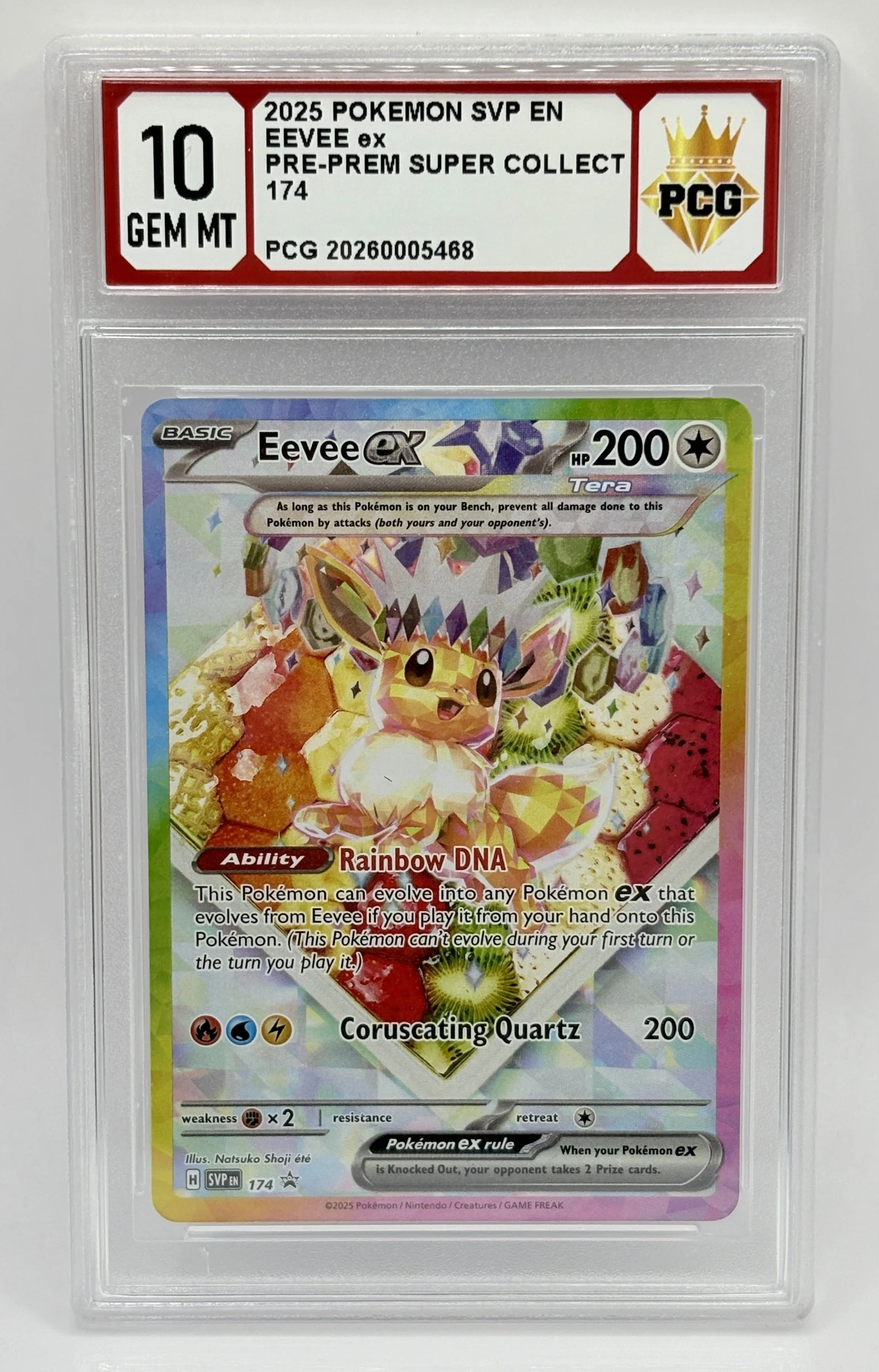 #20260005468 2025 EEVEE EX 10 GEM MT