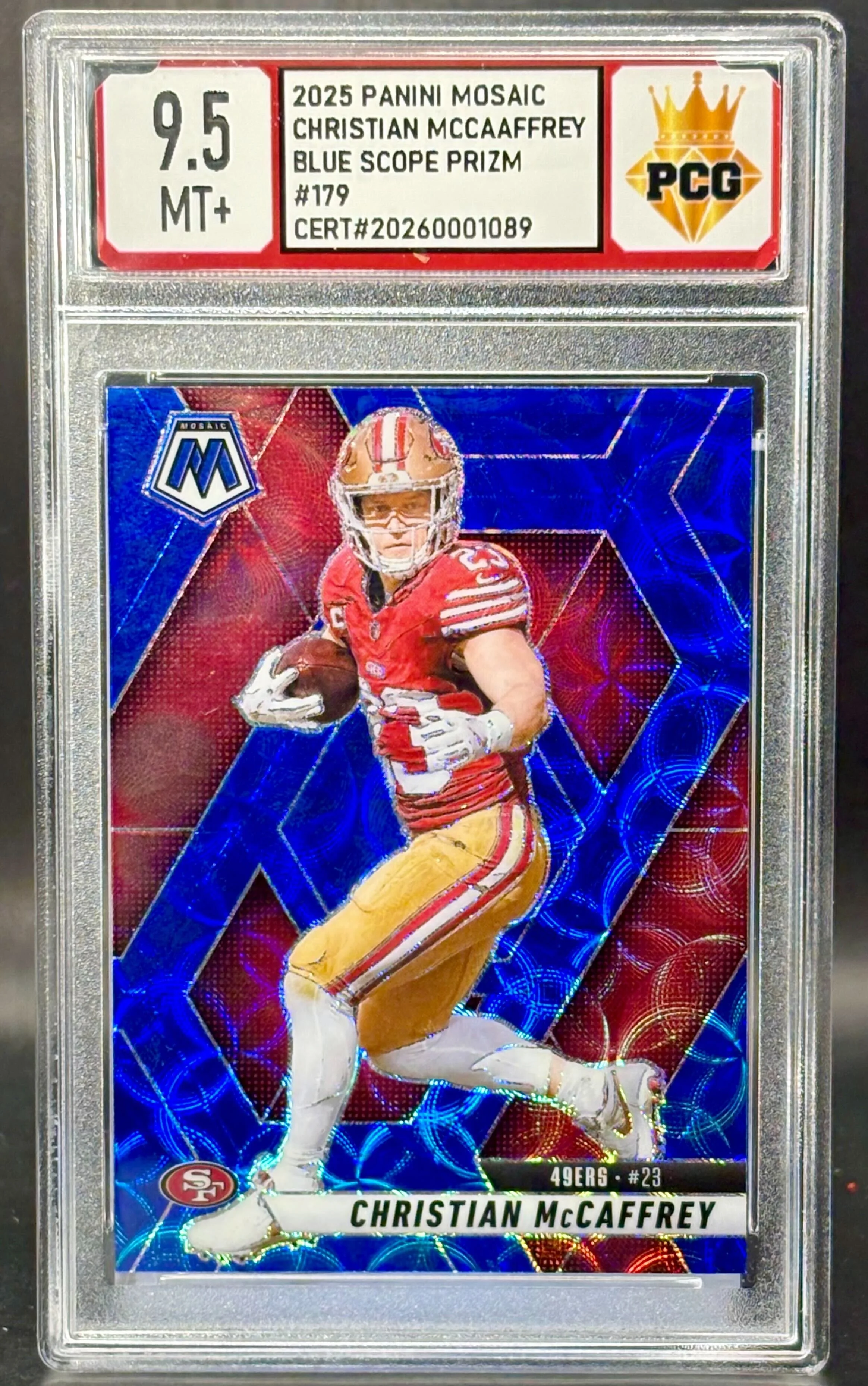 #20260001089 2025 CHRISTIAN MCCAFFERY 9.5 MT+