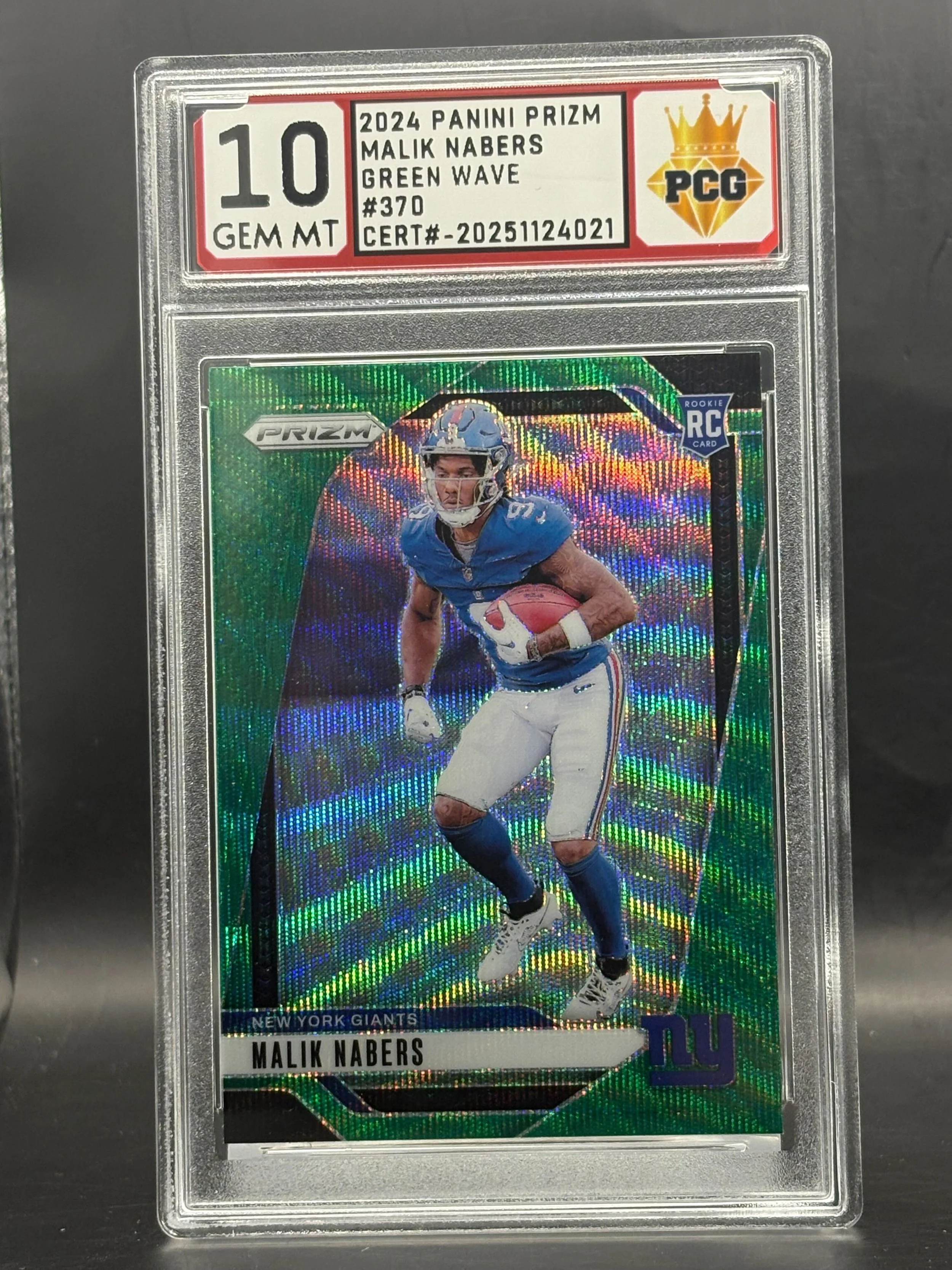 #20251124021 Malik Nabors RC 10 Gem MT