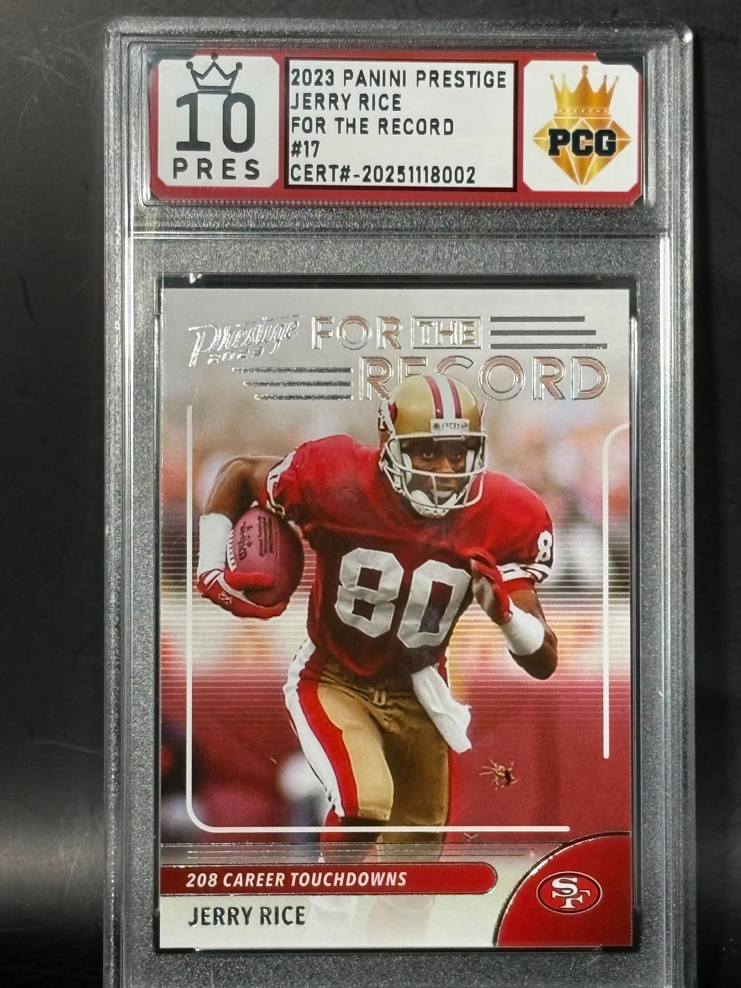 #20251118002 Jerry Rice 10 Prestigious (Highest Grade)