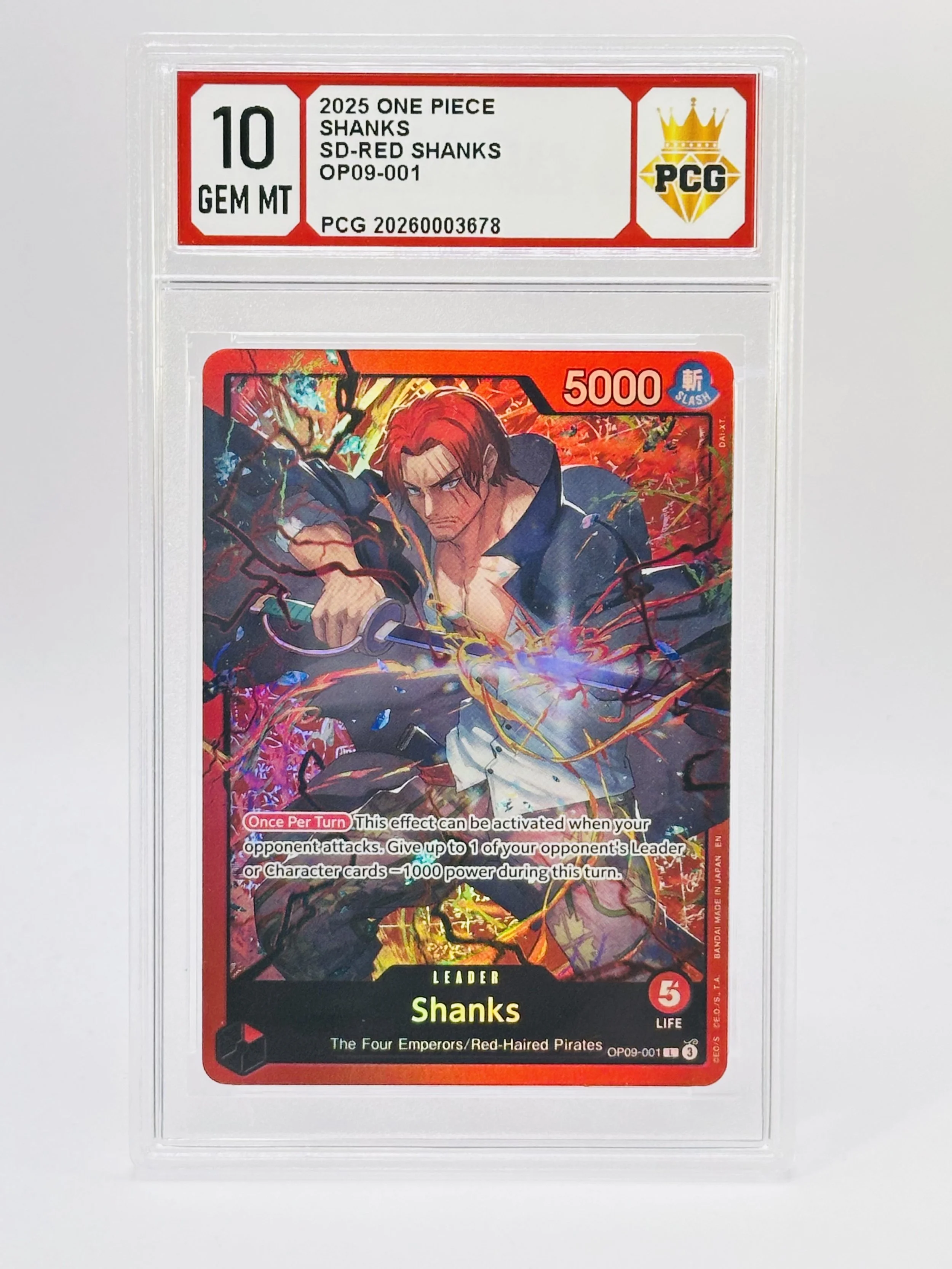 #20260003678 2025 SHANKS 10 GEM MT