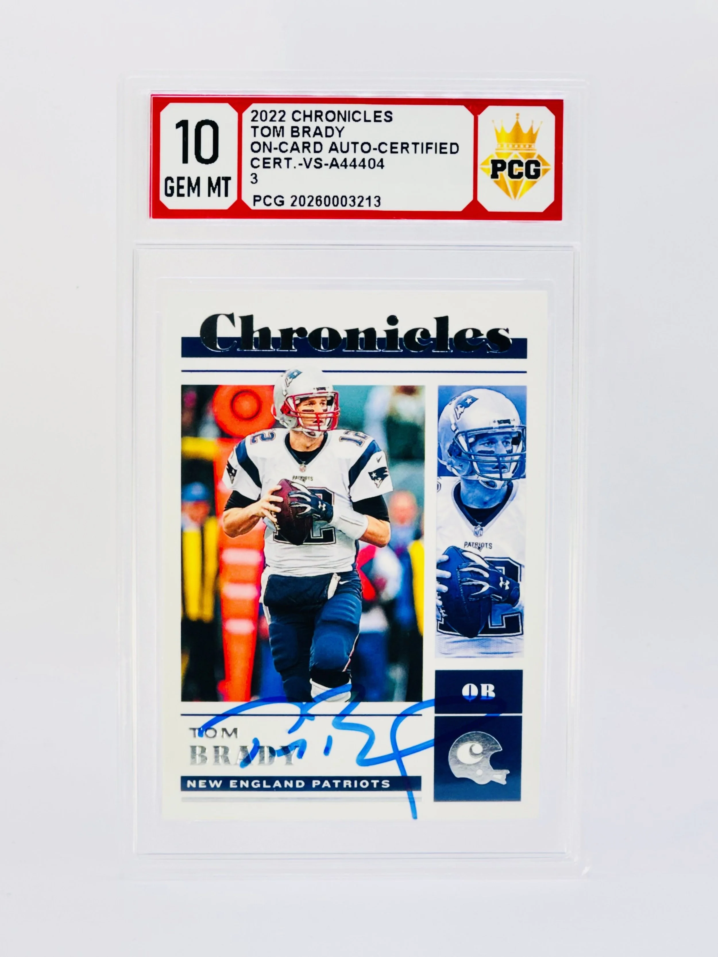 #20260003213 2022 TOM BRADY 10 GEM MT