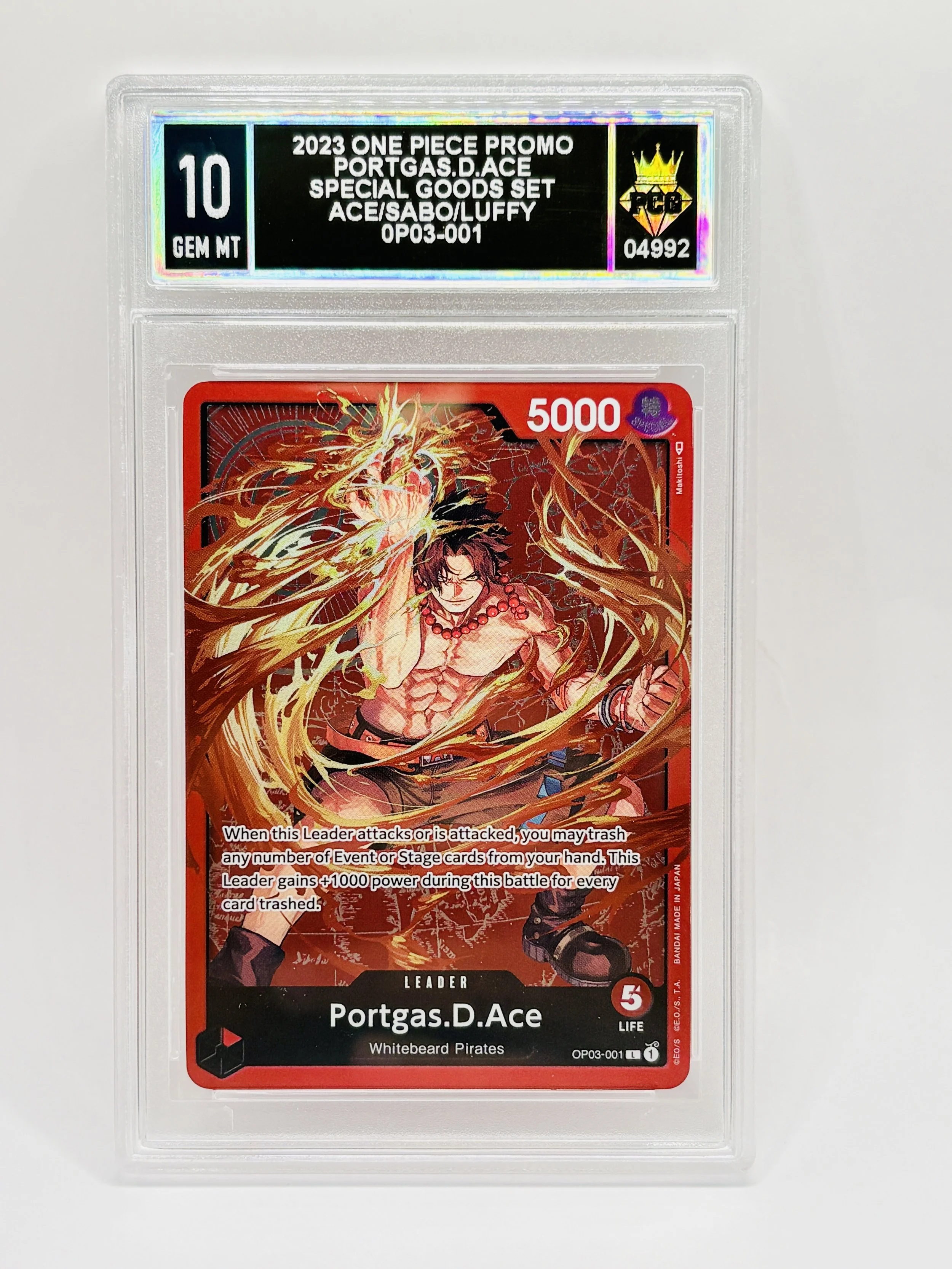 #20260004992 2023 PORTGAS.D.ACE 10 GEM MT