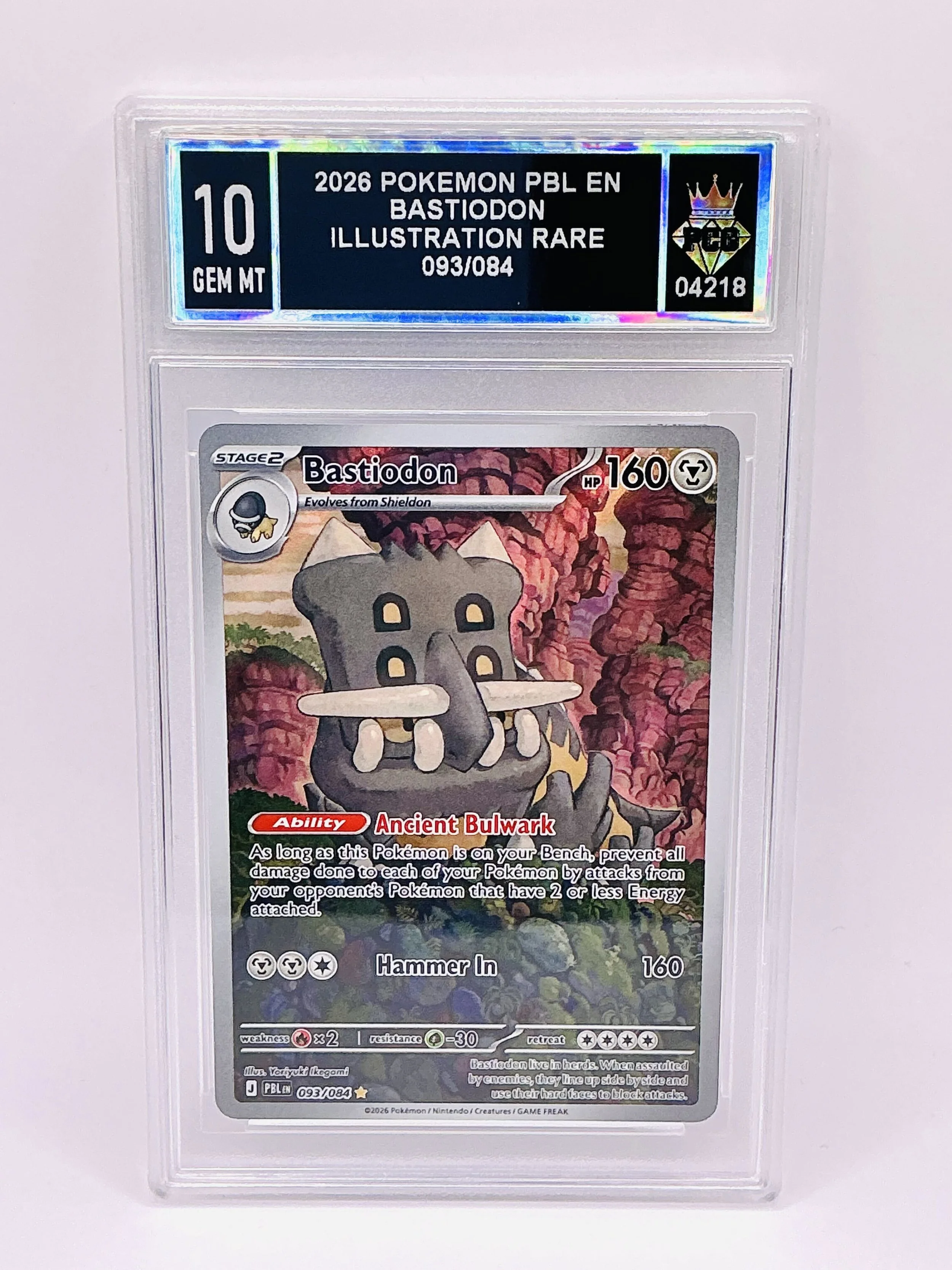 #04218 2026 BASTIODON 10 GEM MT