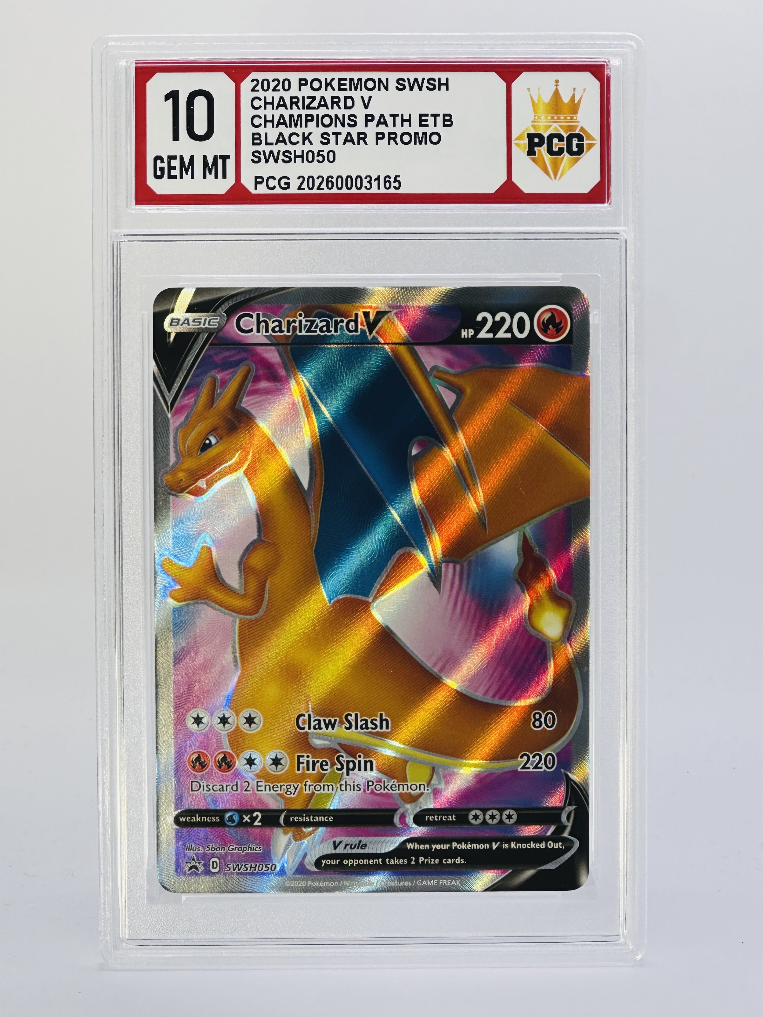 #20260003165 2025 CHARIZARD V 10 GEM MT