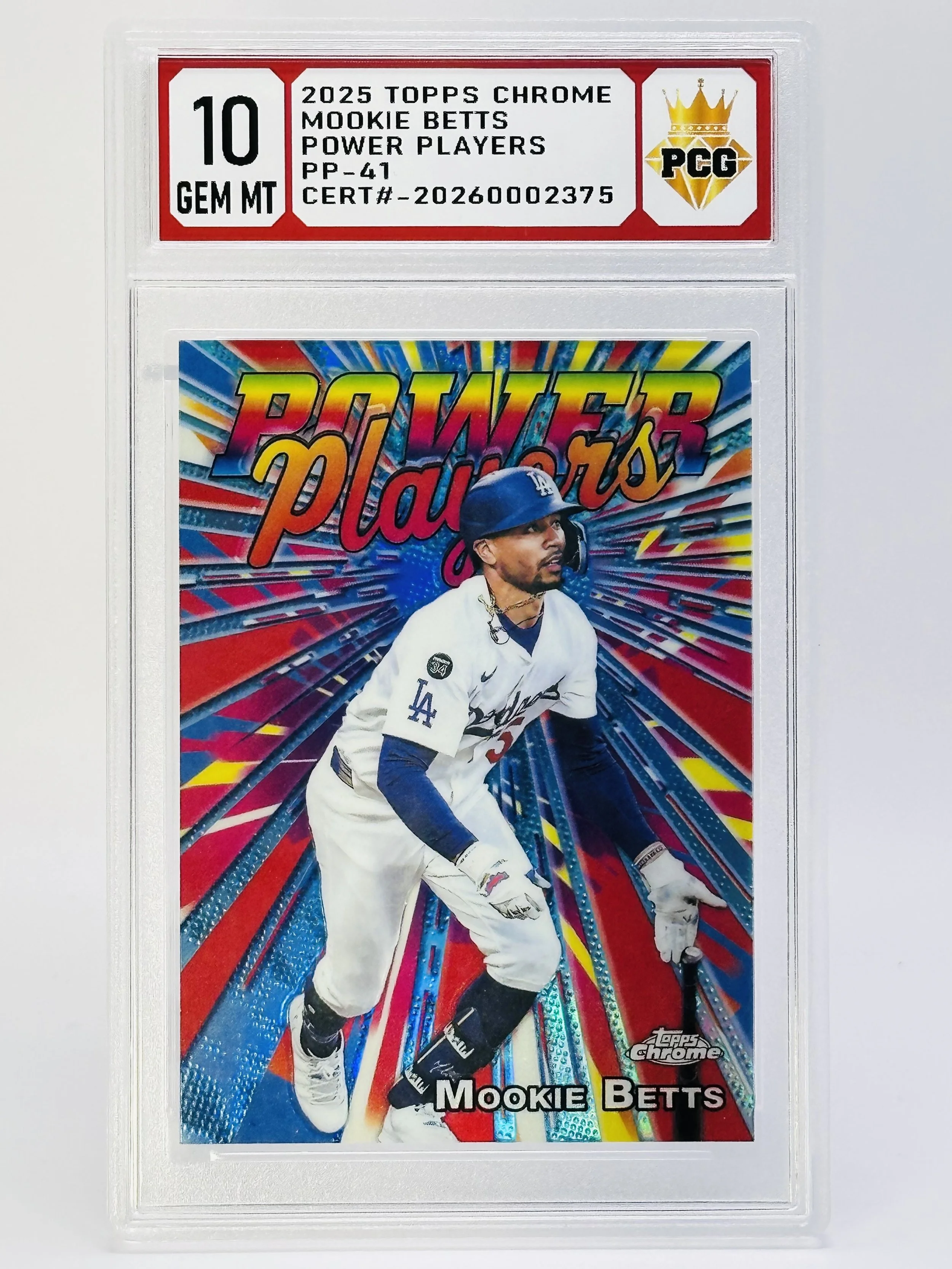 #20260002375 1025 MOOKIE BETTS 10 GEM MT