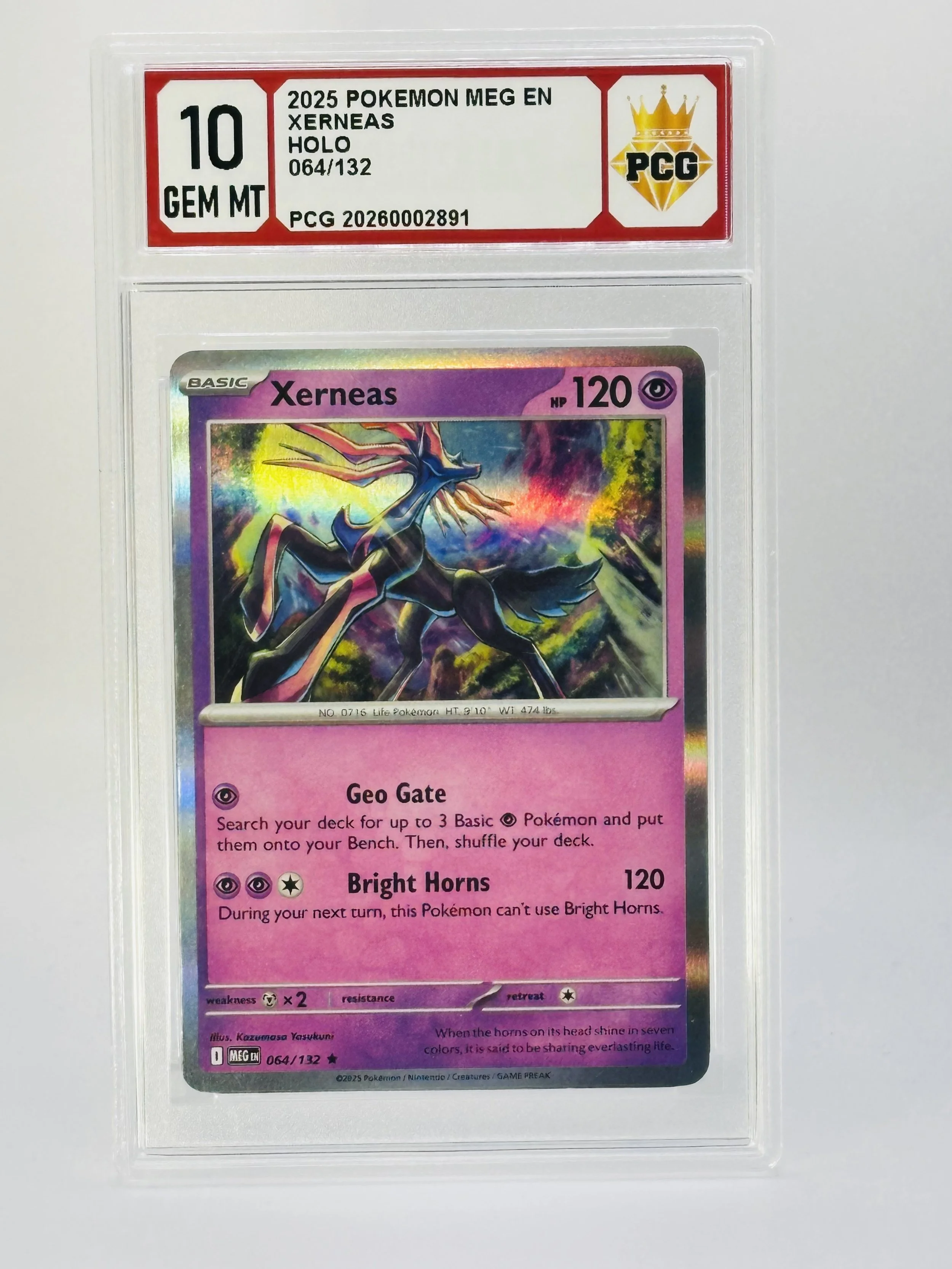 #20260002891 2025 XERNEAS 10 GEM MT