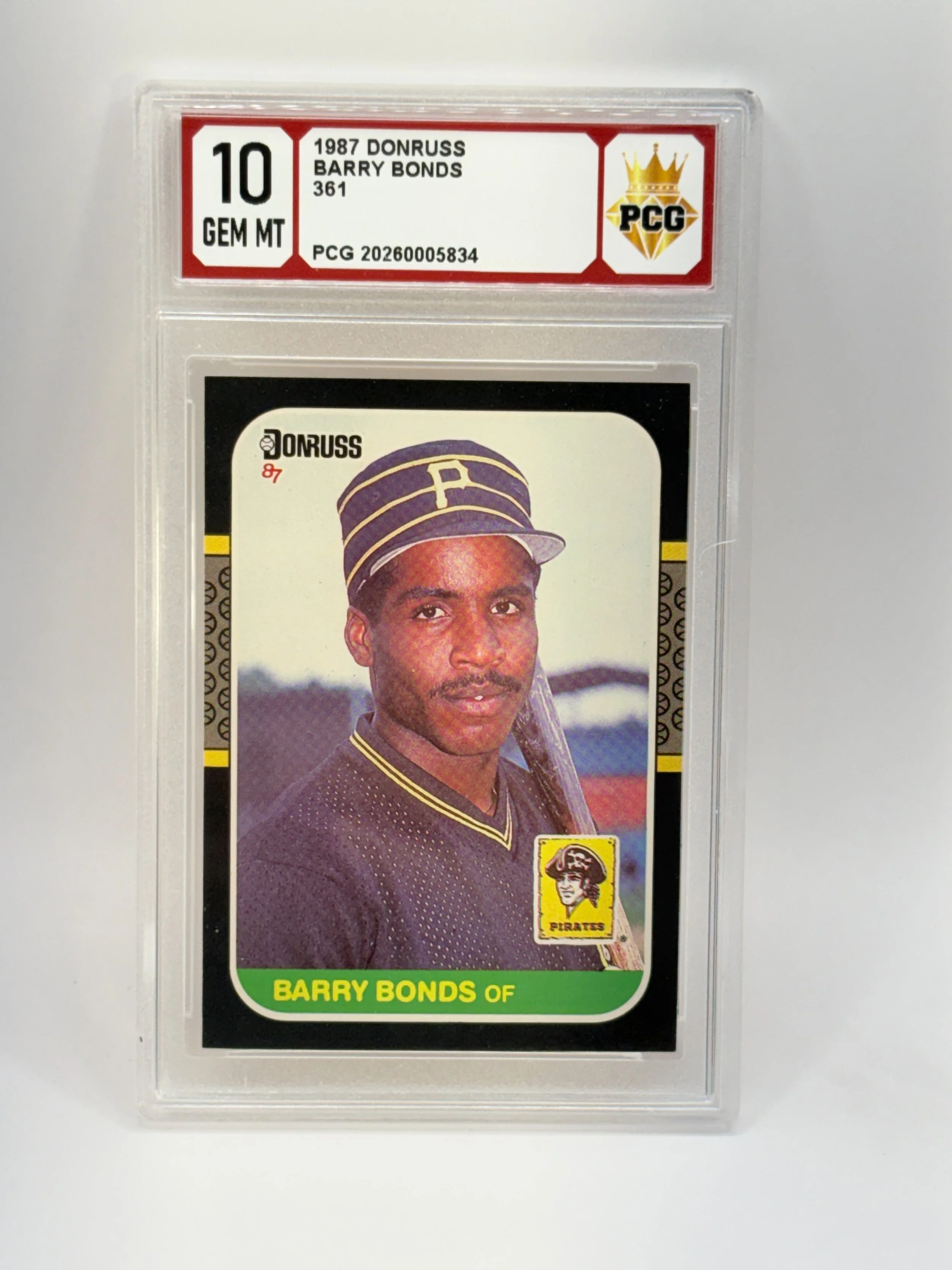 #20260005834 1986 BARRY BONDS RC 10 GEM MT