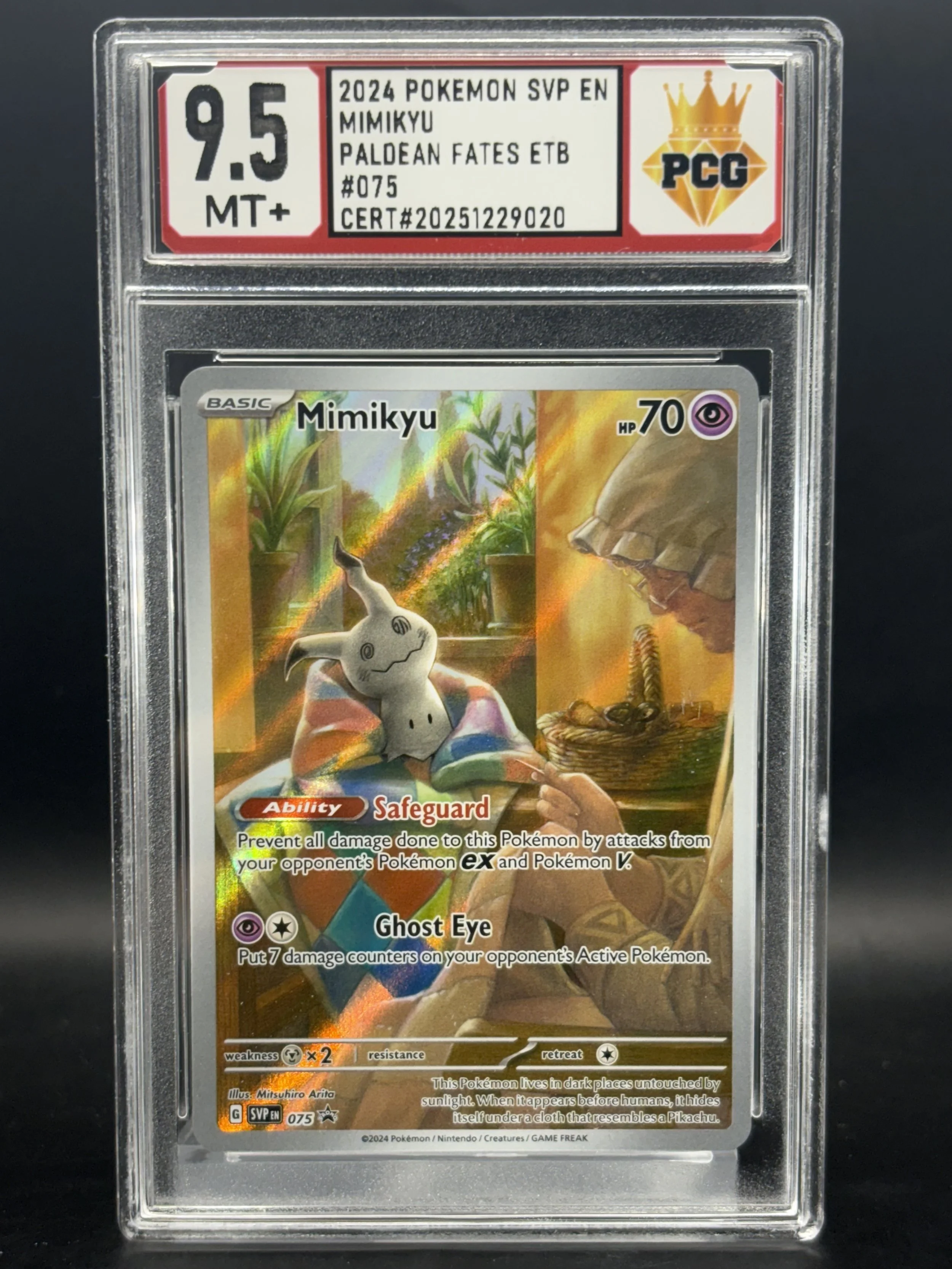 #20251226020 2024 POKEMON SVP EN MIMIKYU 9.5 MT+