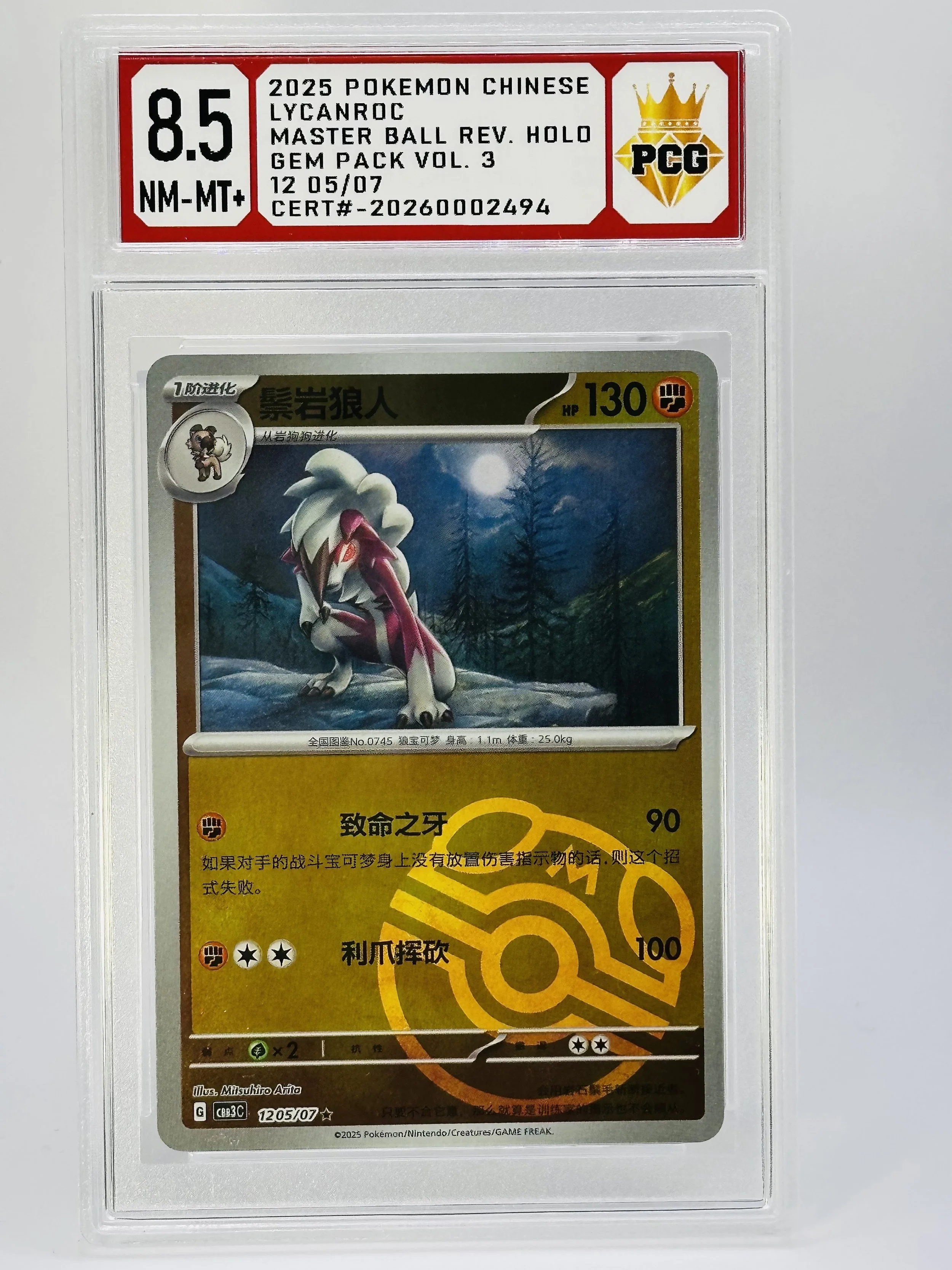 #20260002494 2025 LYCANROC 8.5 NM-MT+