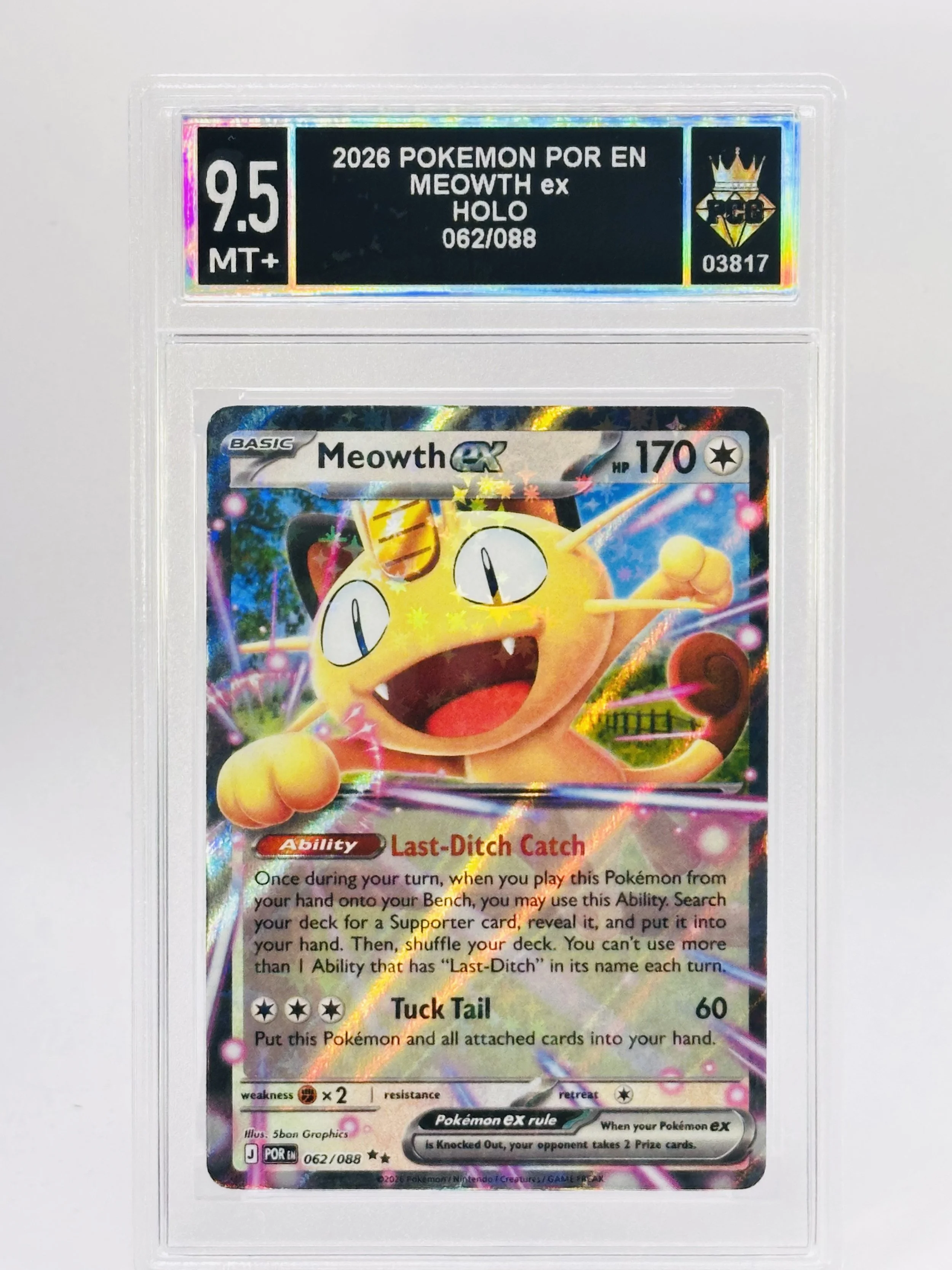 #20260003817 2026 MEOWTH EX 9.5 MT+