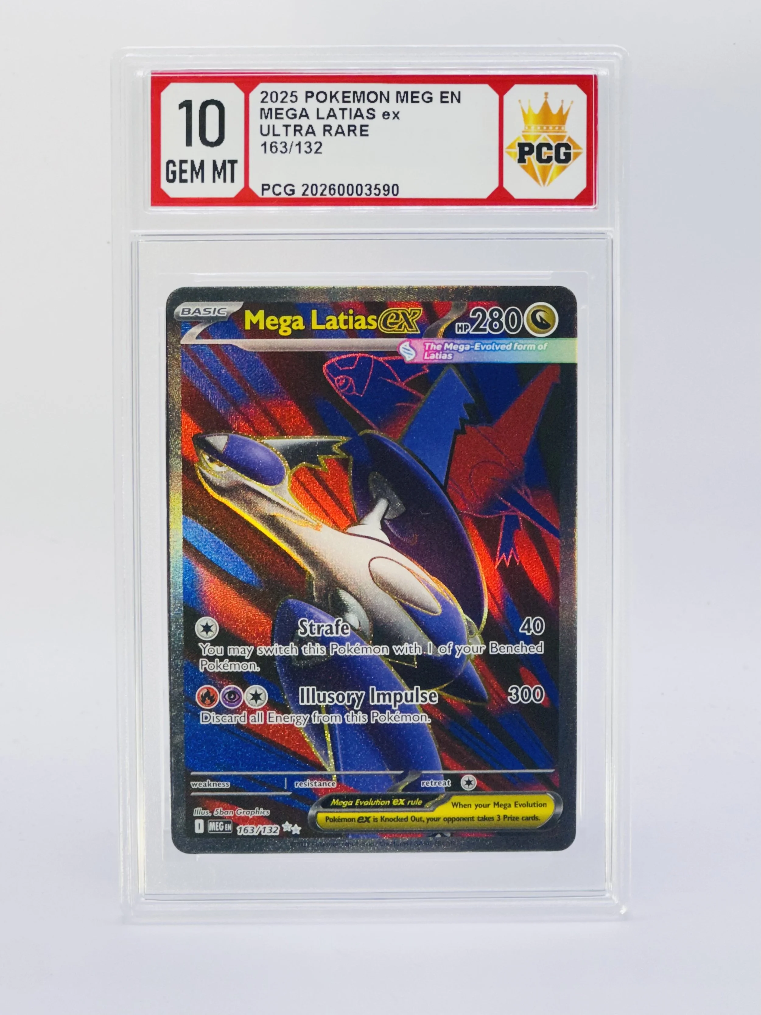 #20260003590 2025 MEGA LATIAS EX 10 GEM MT