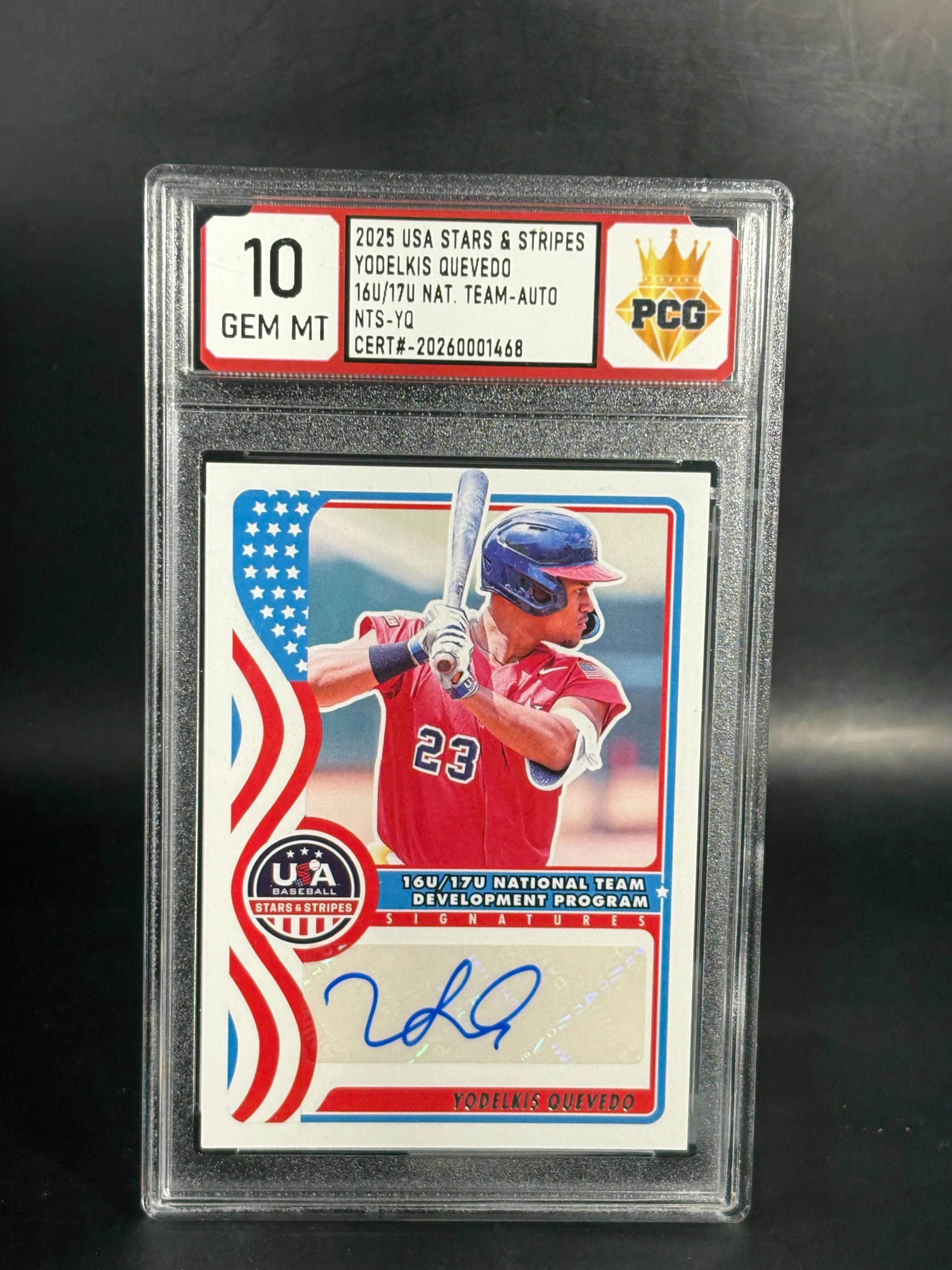 #20260001468 2025 YODELKIS QUIEVEDO 10 GEM MT