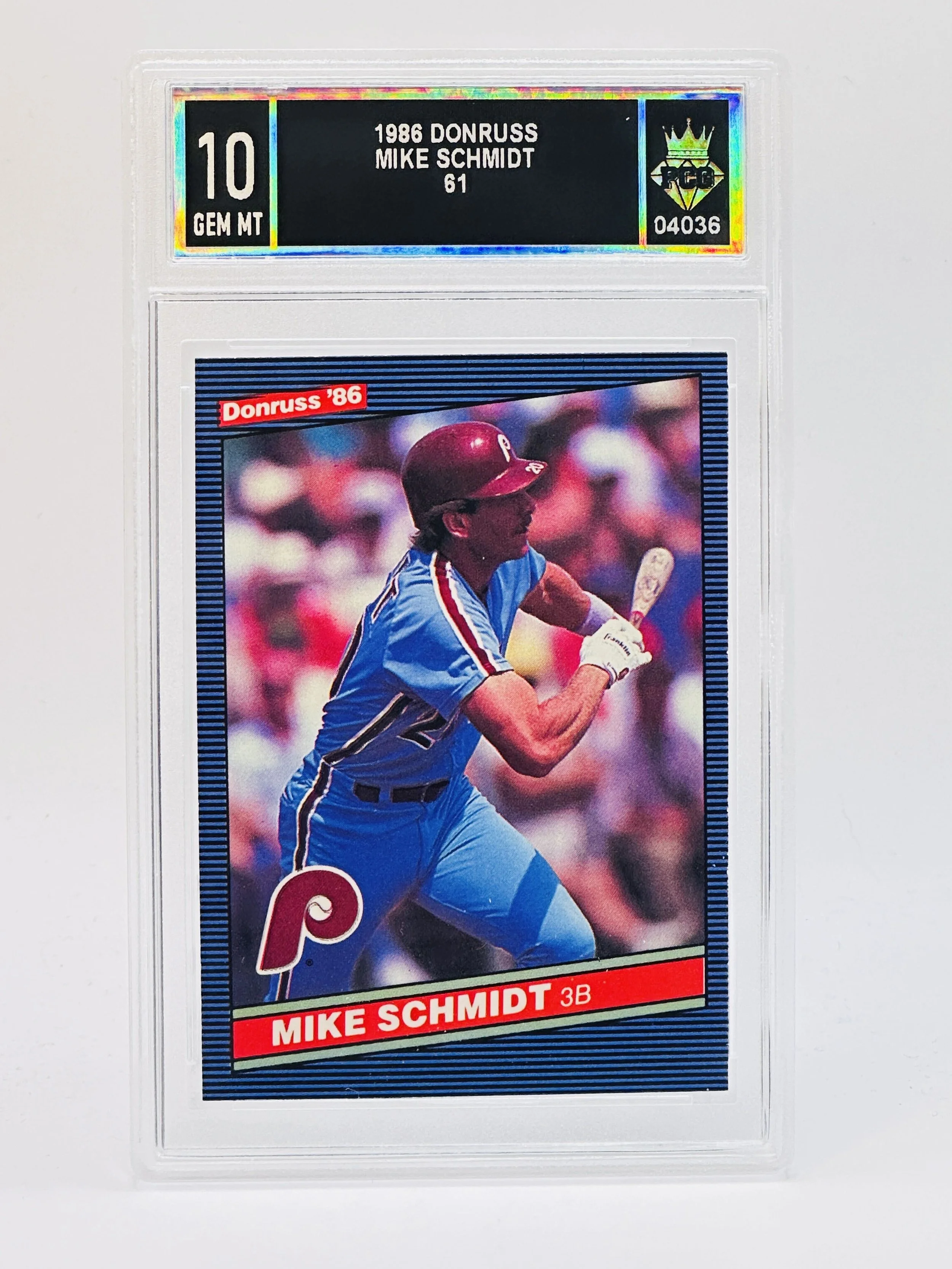 #20260004036 1986 MIKE SCHMIDT 10 GEM MT