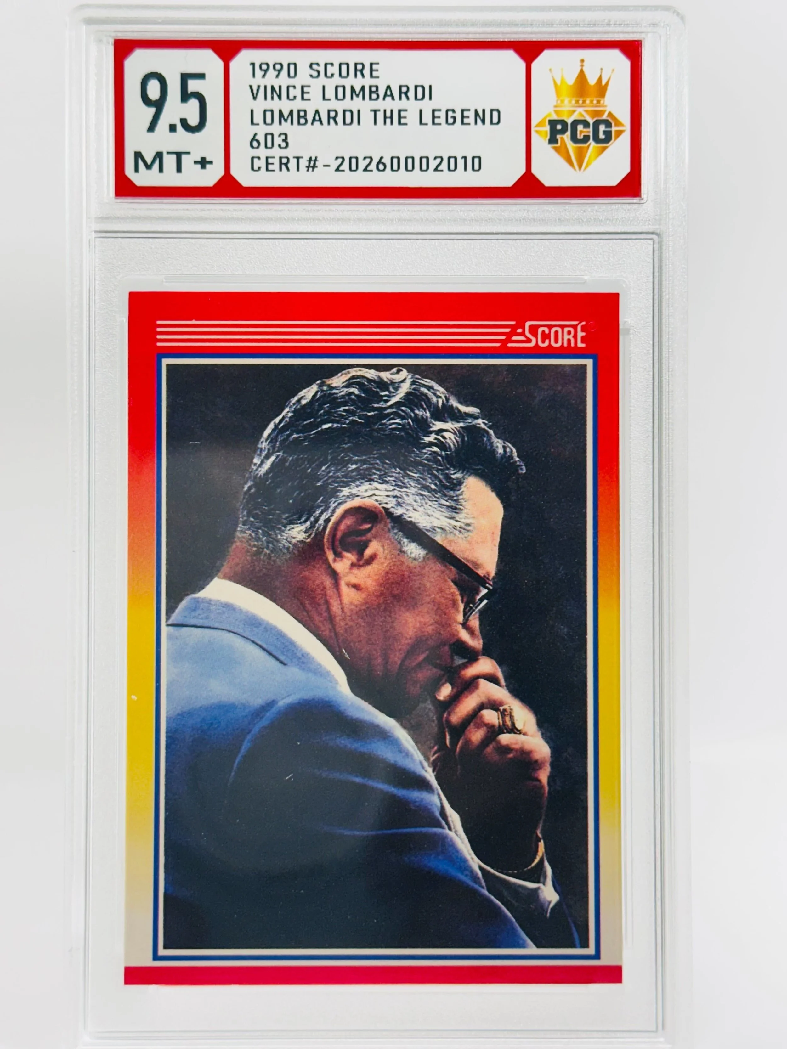 #20260002010 1990 VINCE LOMBARDI 9.5 MT+