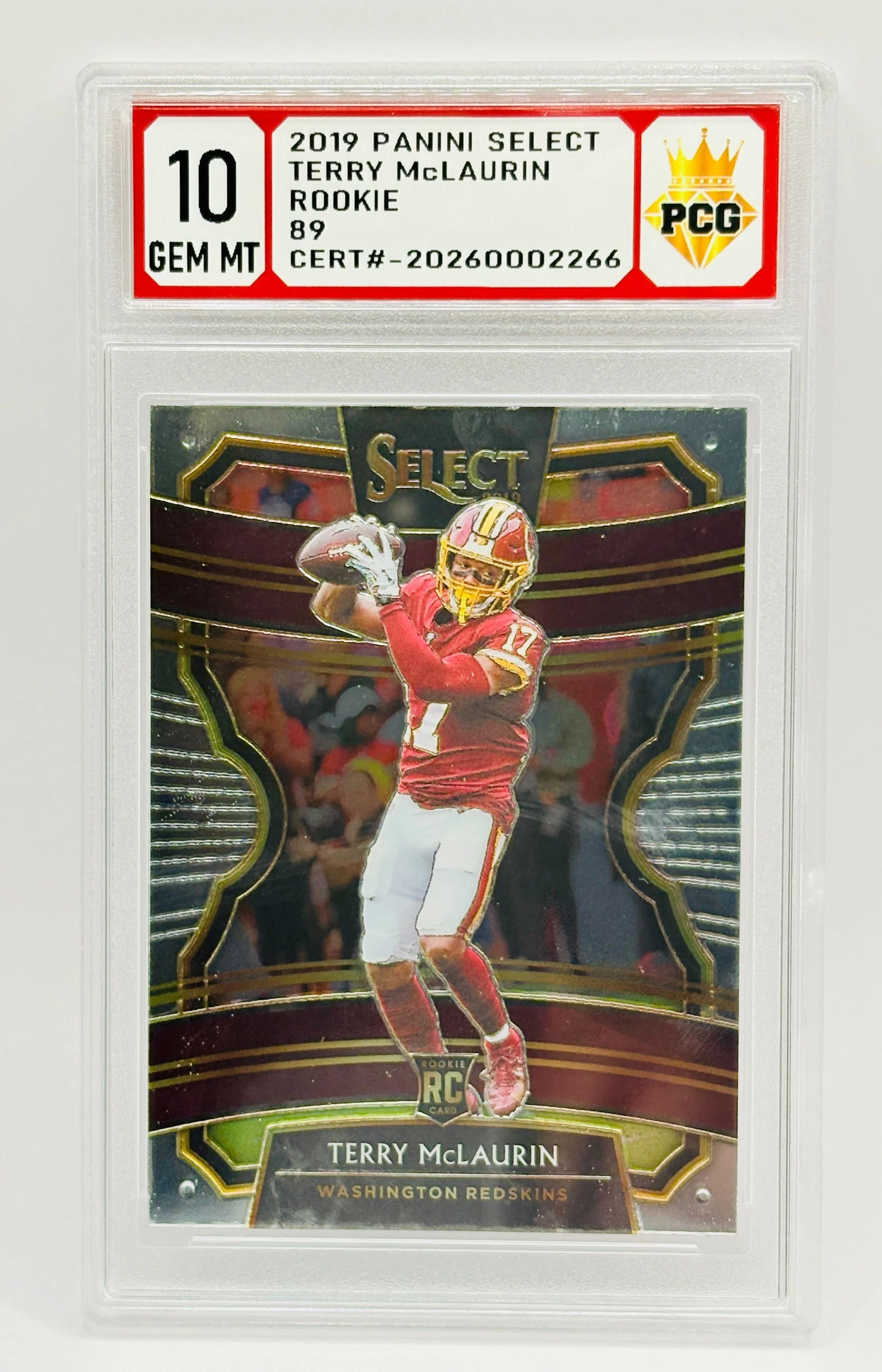 #20260002266 2019 TERRY MCLAURIN RC 10 GEM MT