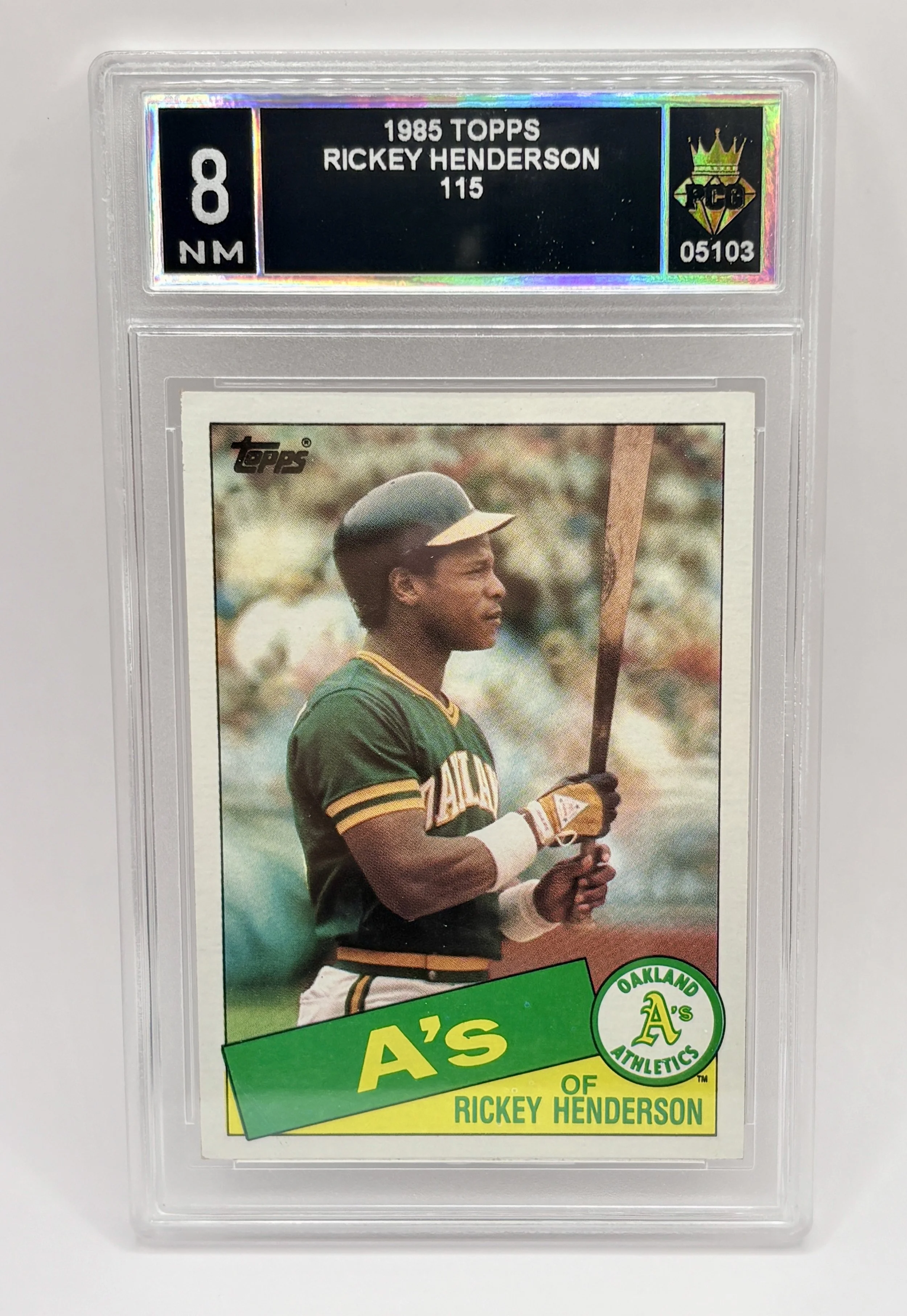 #20260005103 1985 RICKEY HENDERSON 8 NM