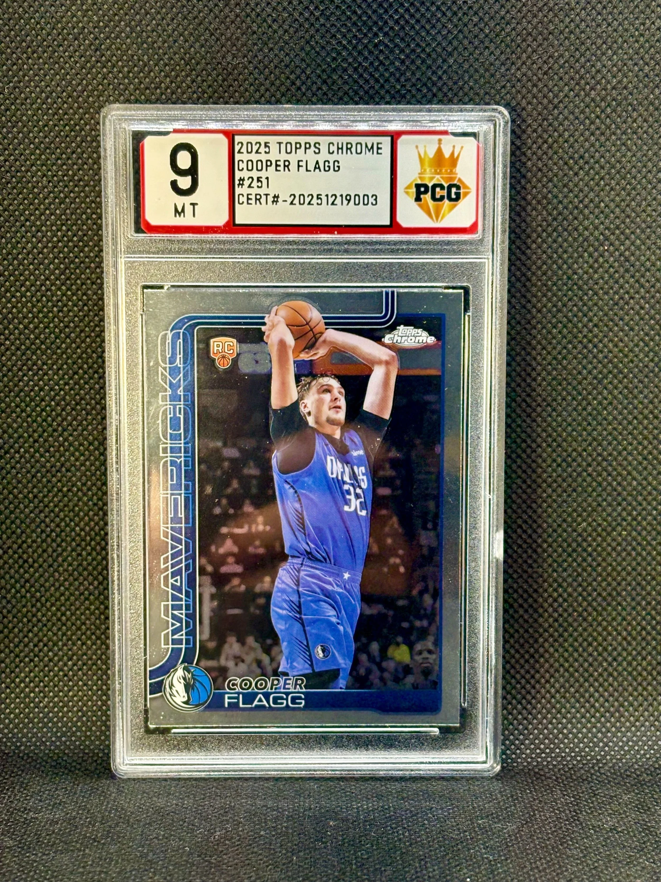 #20251219003 2025 TOPPS CHROME COOPER FLAGG RC 9 MT