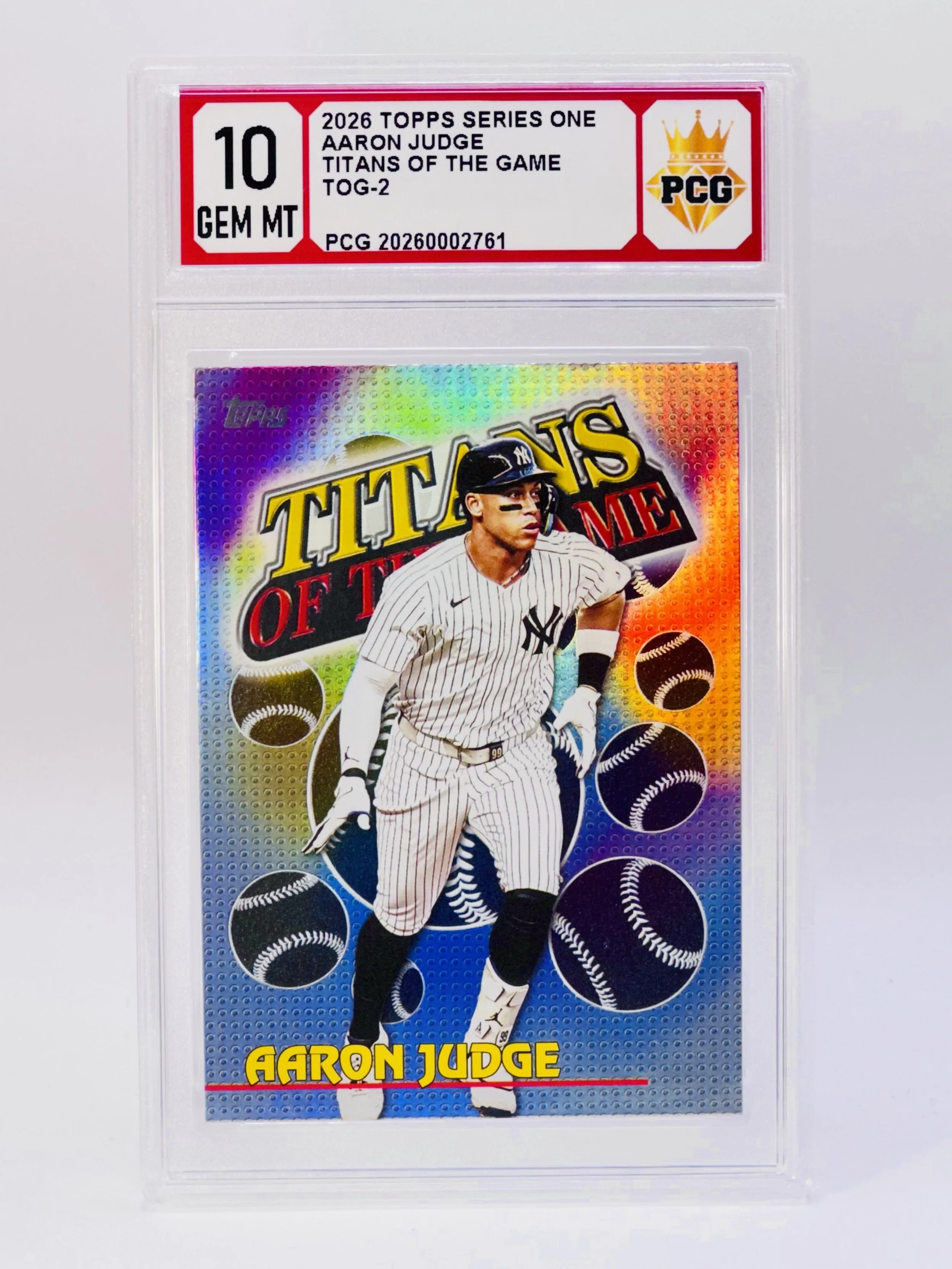 #20260002761 2026 AARON JUDGE 10 GEM MT