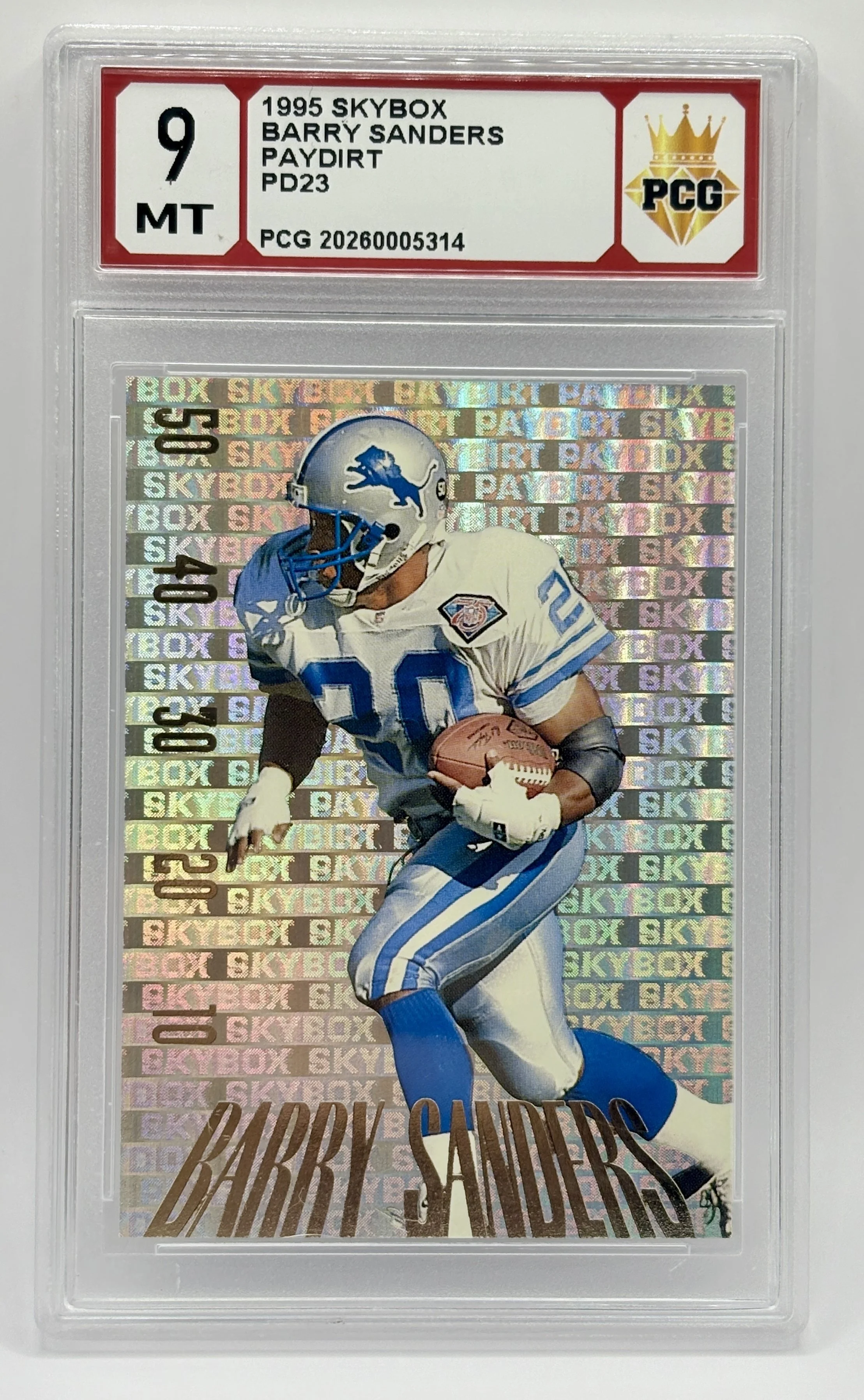 #20260005314 1995 BARRY SANDERS 9 MT