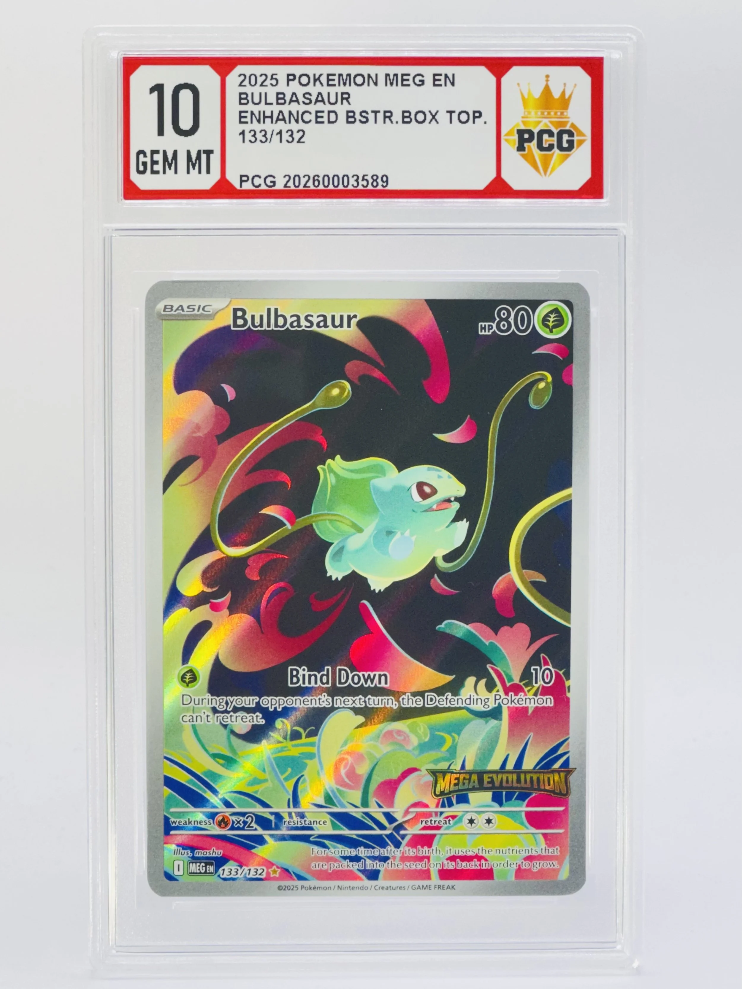 #20260003589 2025 BULBASAUR 10 GEM MT