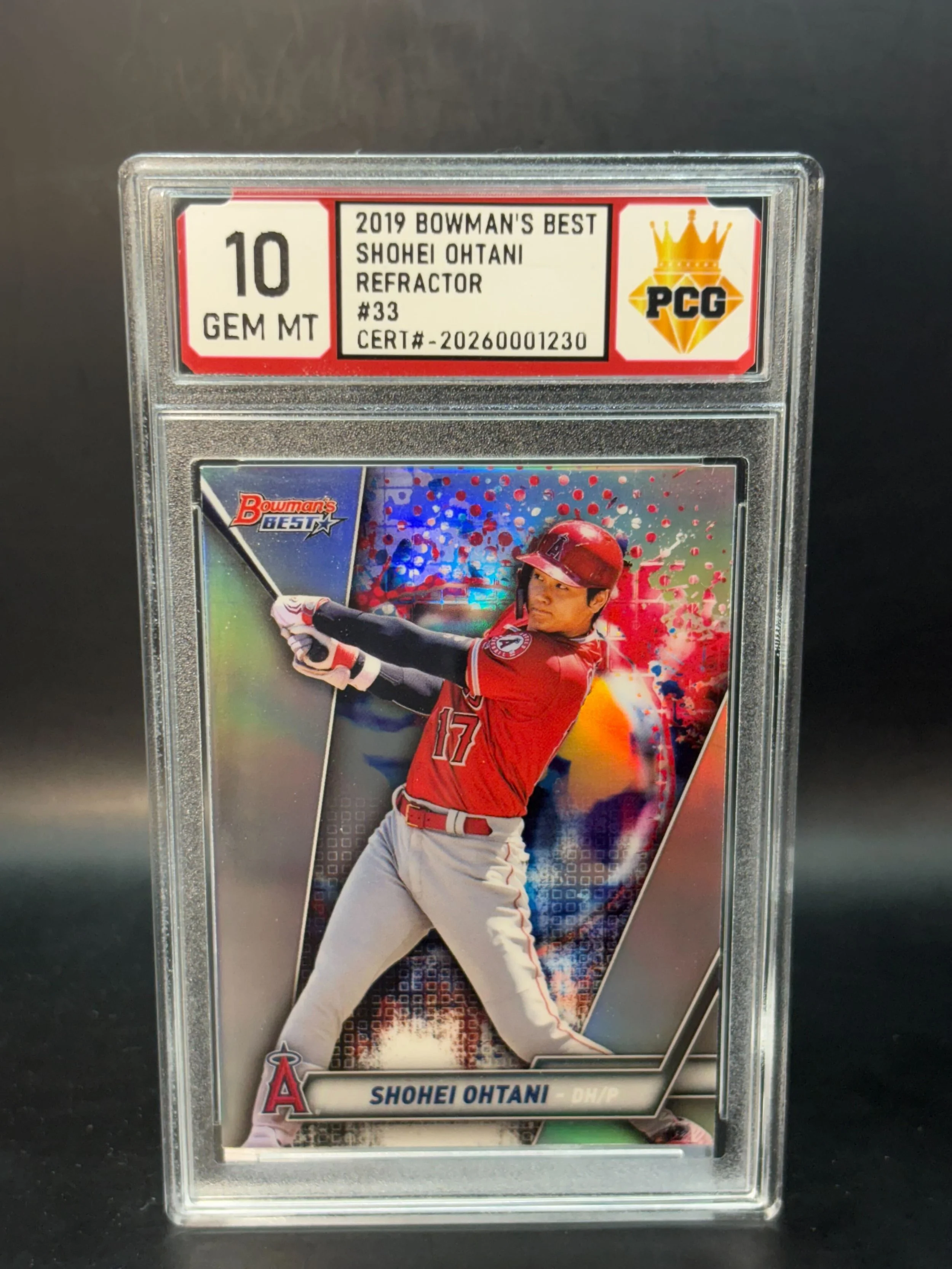 #20260001230 2019 SHOHEI OHTANI 10 GEM MT