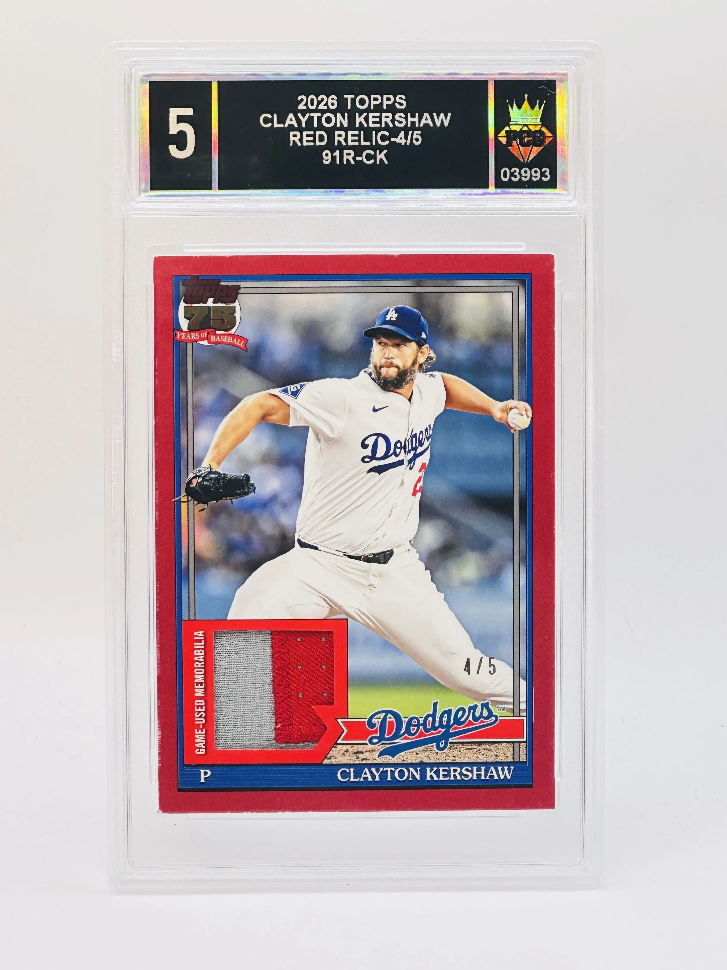 #20260003993 2026 CLAYTON KERSHAW 5