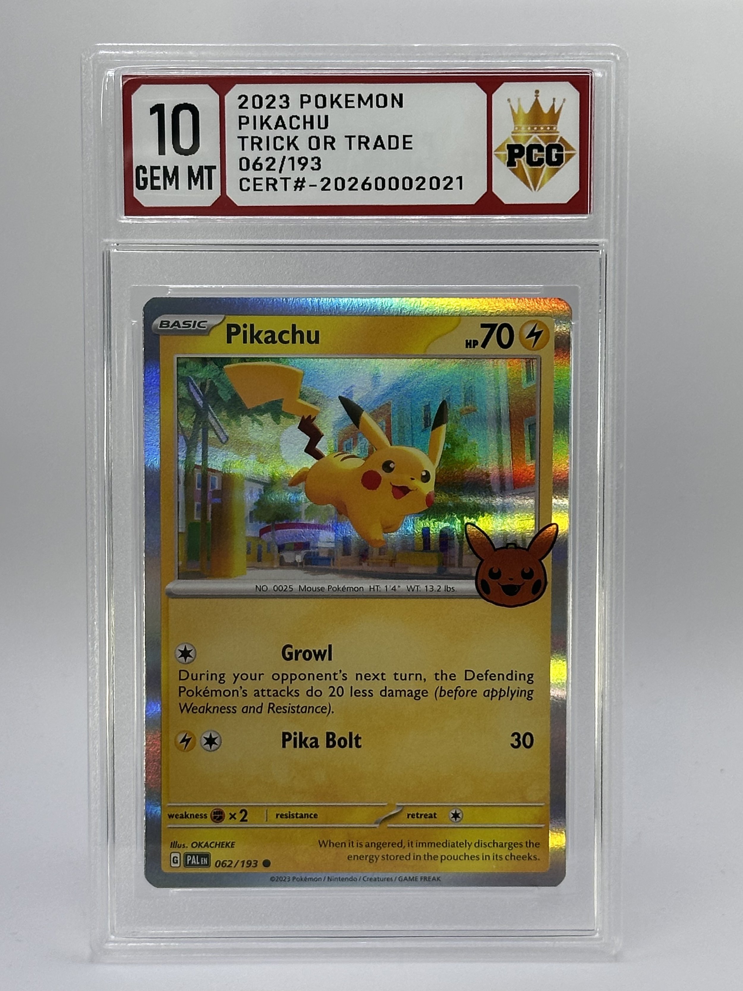 #20260002021 2023 PIKACHU 10 GEM MT
