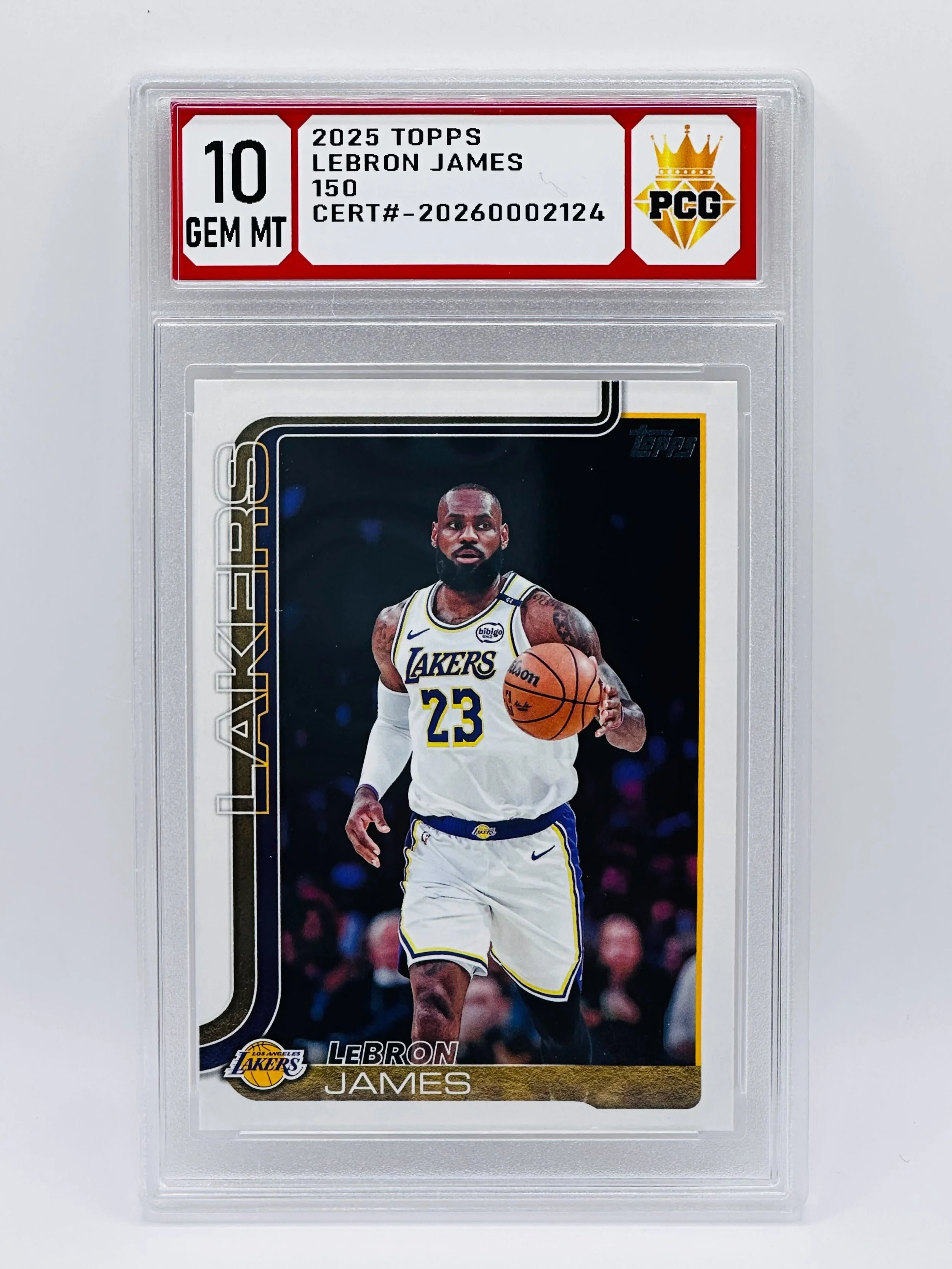 #20260002124 2025 LEBRON JAMES 10 GEM MT